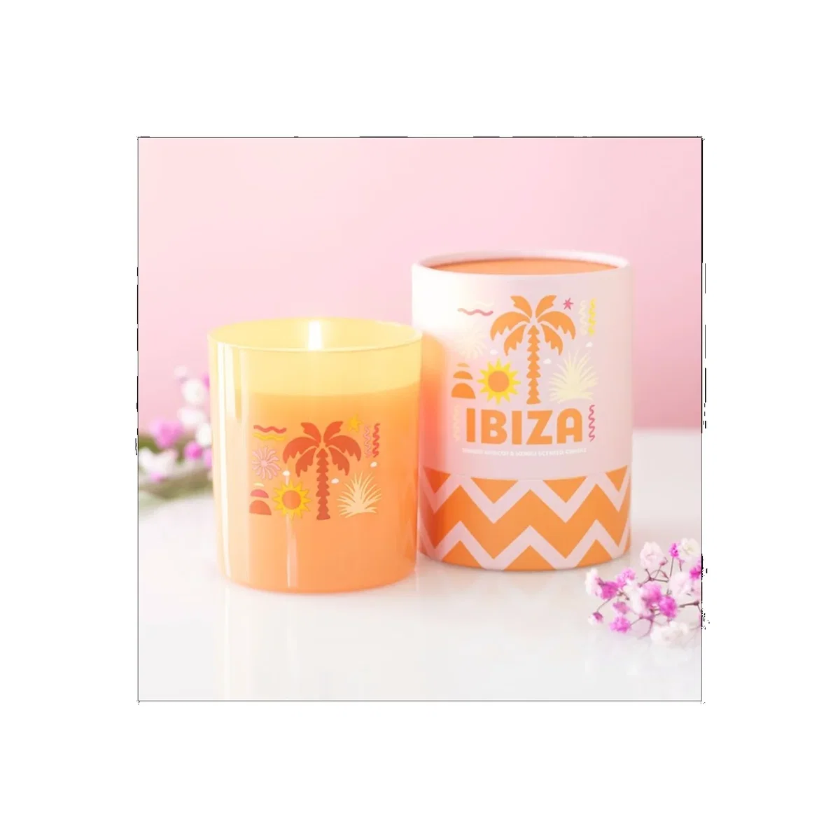 Ibiza Sunrise Apricot Neroli Scented Candle 28 Hour Burn - Orange – image 1