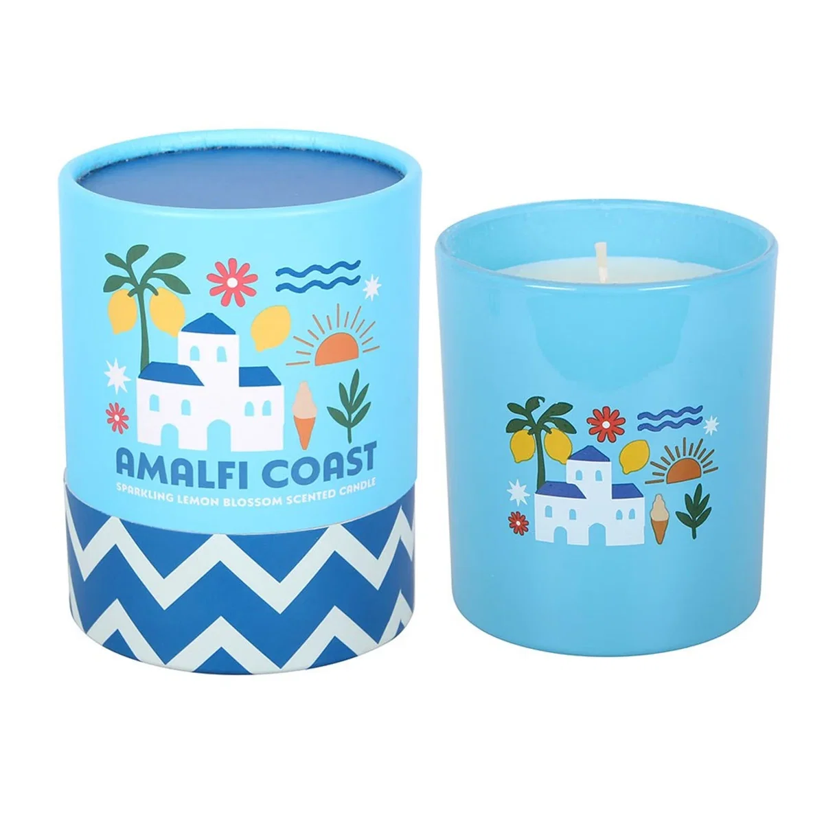 Something Different Amalfi Coast Lemon Scented Candle - Blue – image 2