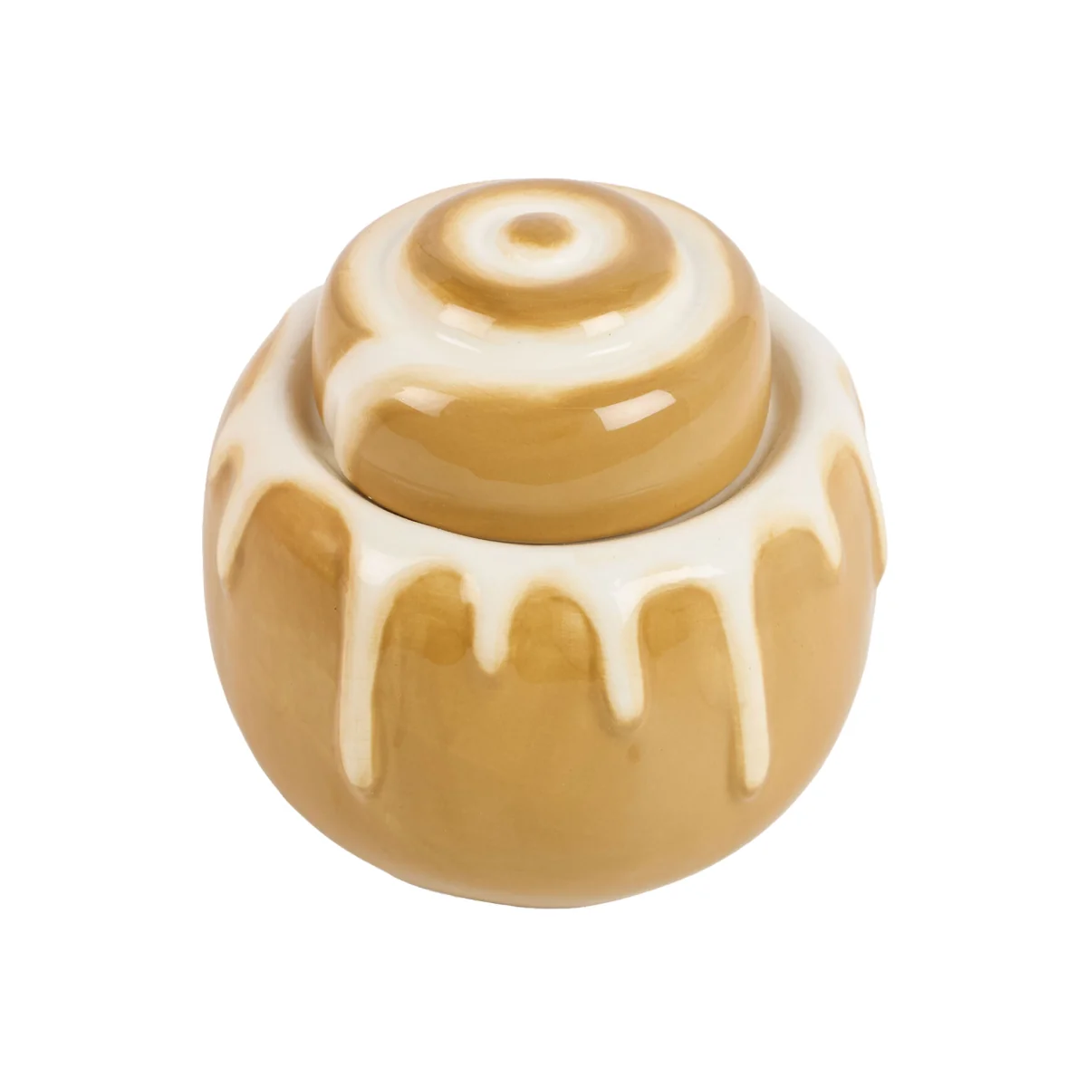 Cinnamon Swirl Ceramic Candle – image 1