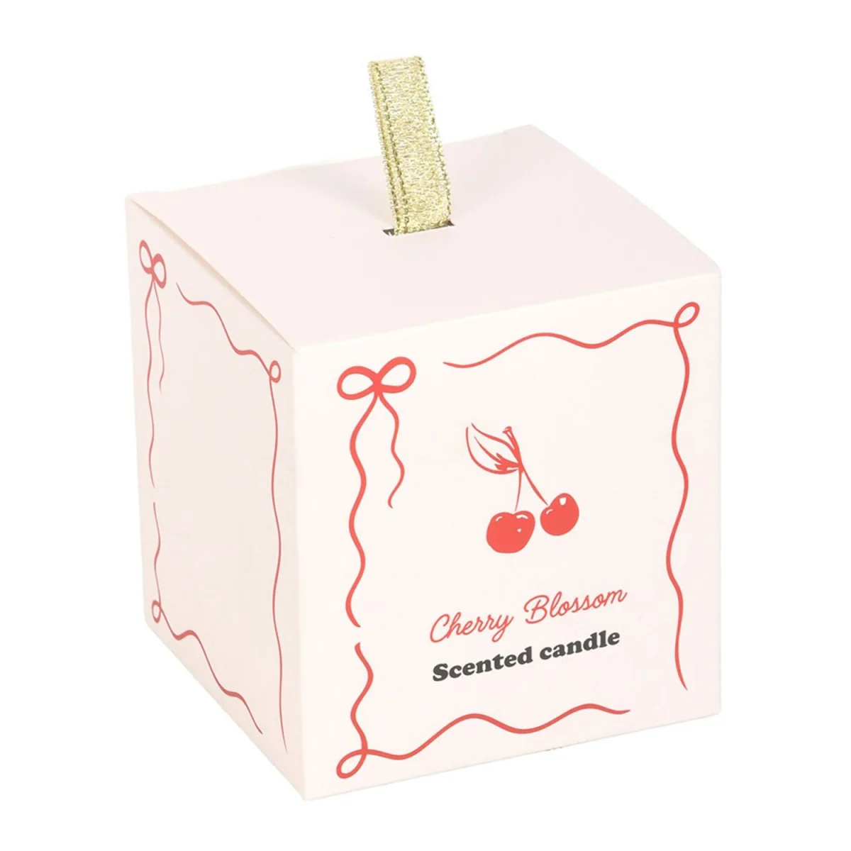 Something Different Mon Cheri Cherry Blossom Scented Candle - White/Cherry Red – image 2