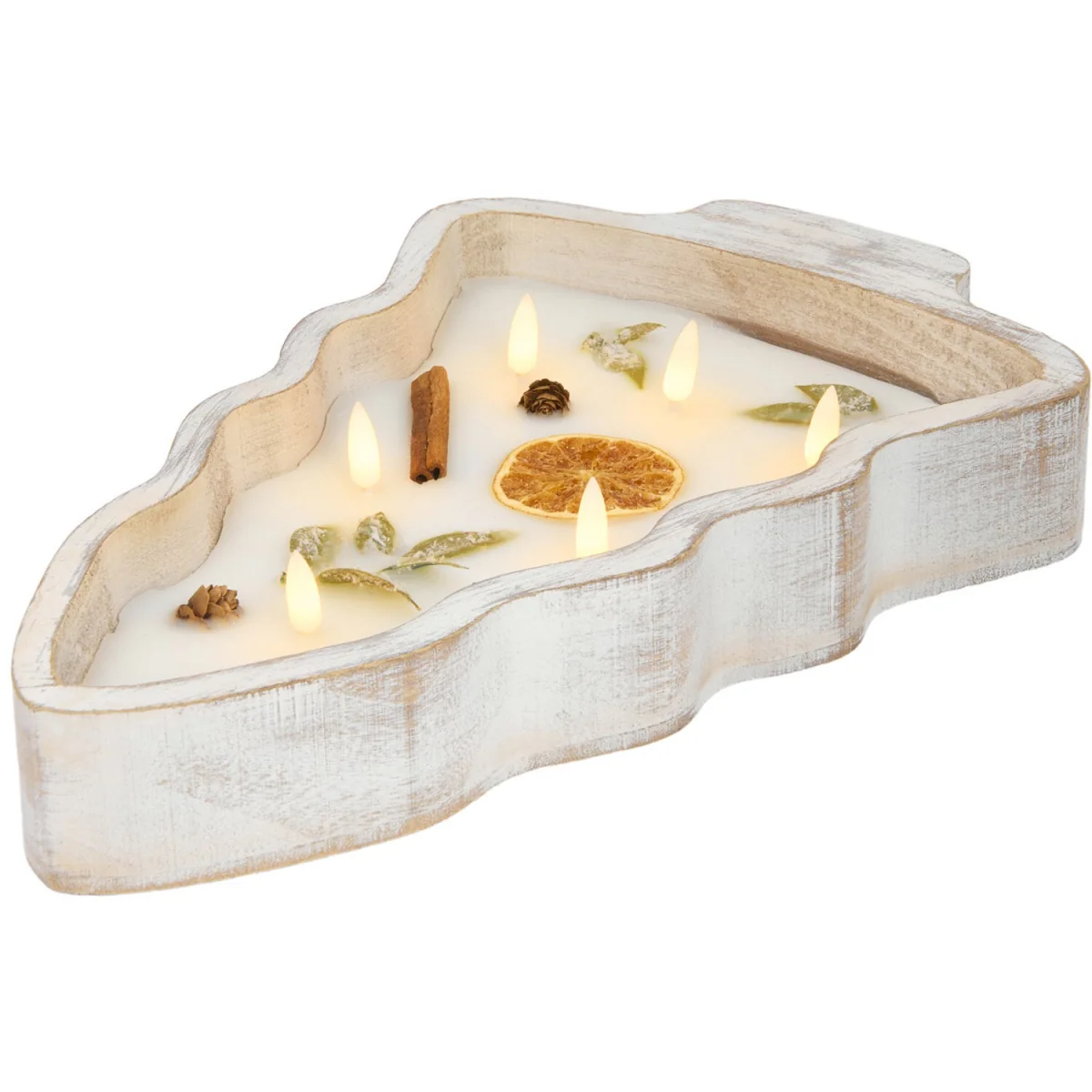 Tree Inclusion Wooden LED Candle – image 5