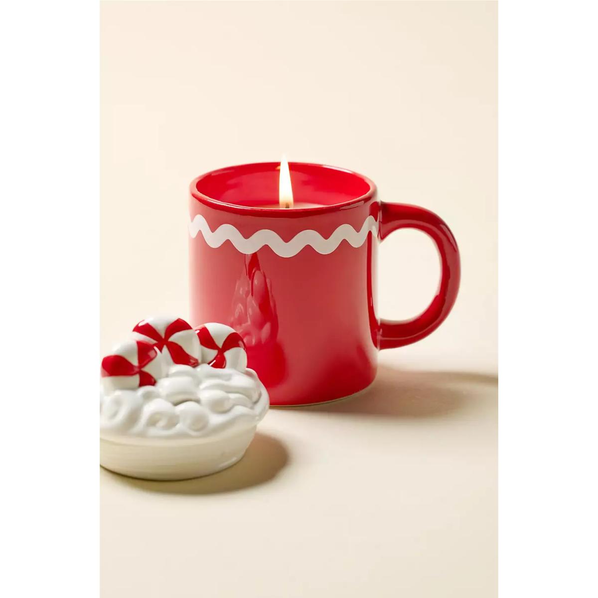 Hot Chocolate Scented Mug Candle - Peppermint Hot Chocolate ALL at Urban Outfitters – image 2