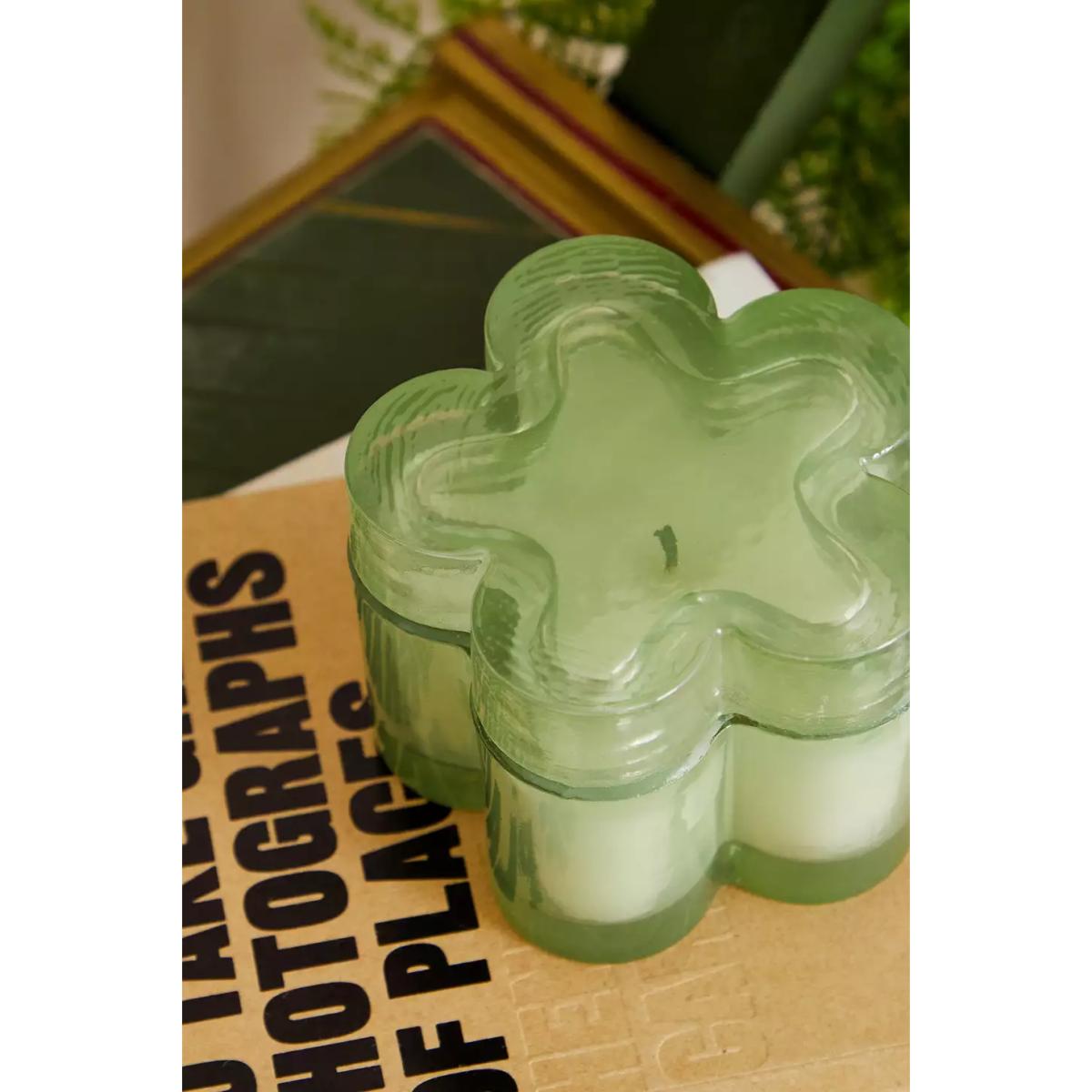 Green Flower Candle - Green ALL at Urban Outfitters – image 4