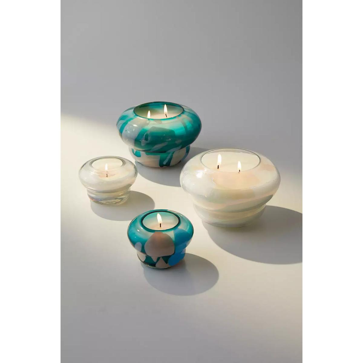 Carmella Blue Large Glass Candle - Blue ALL at Urban Outfitters – image 4