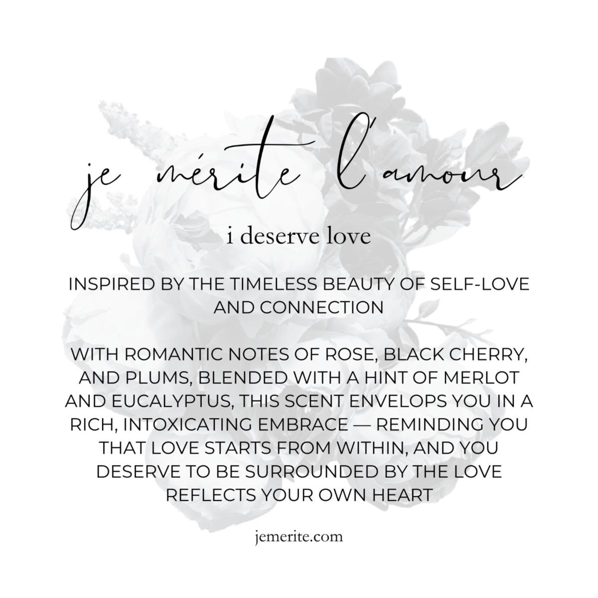 White I Deserve Affirmation - Love, Peace, Rest, Healing, And Joy Candle Gift Set | One Size | Je Mérite (I Deserve) – image 2