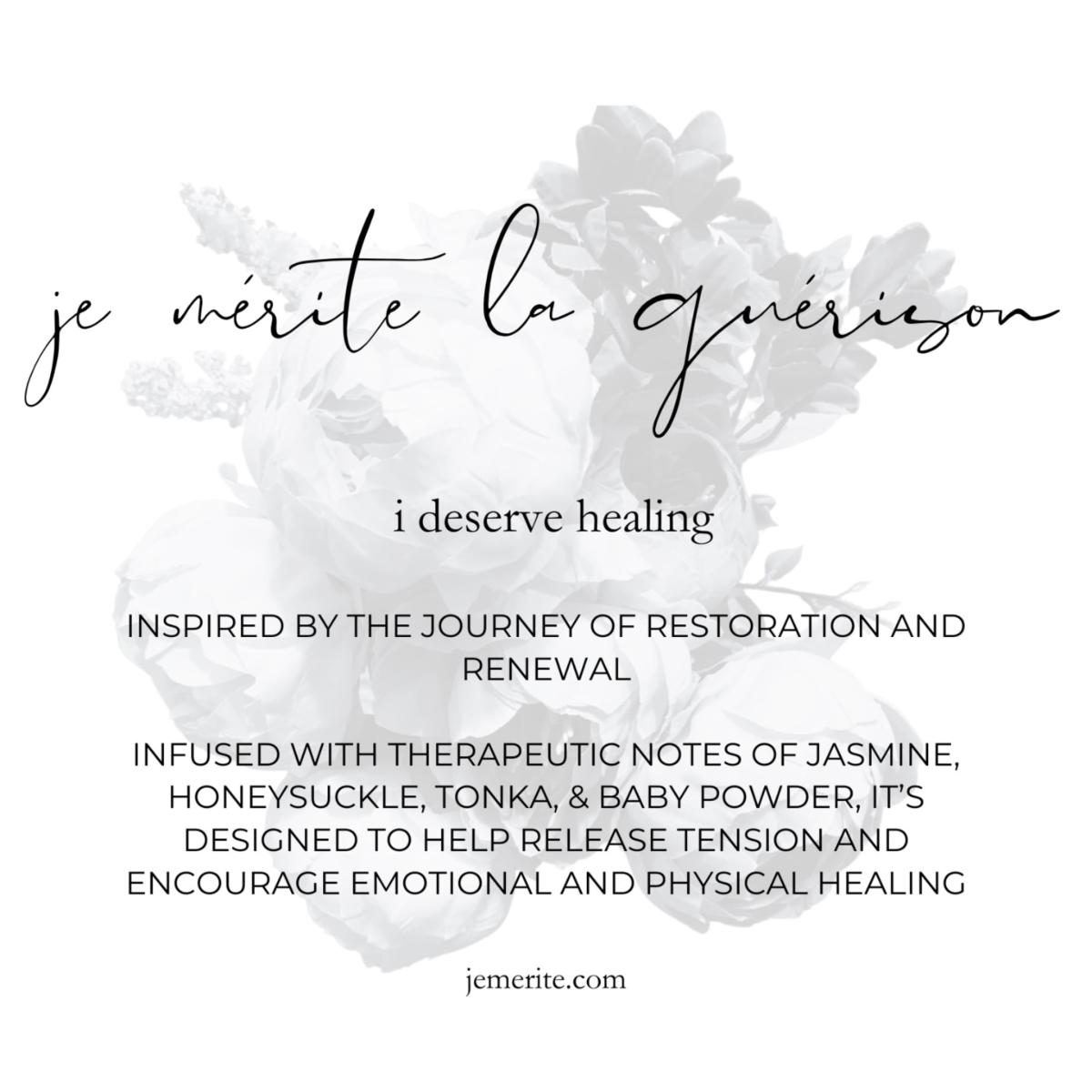 White I Deserve Affirmation - Love, Peace, Rest, Healing, And Joy Candle Gift Set | One Size | Je Mérite (I Deserve) – image 5