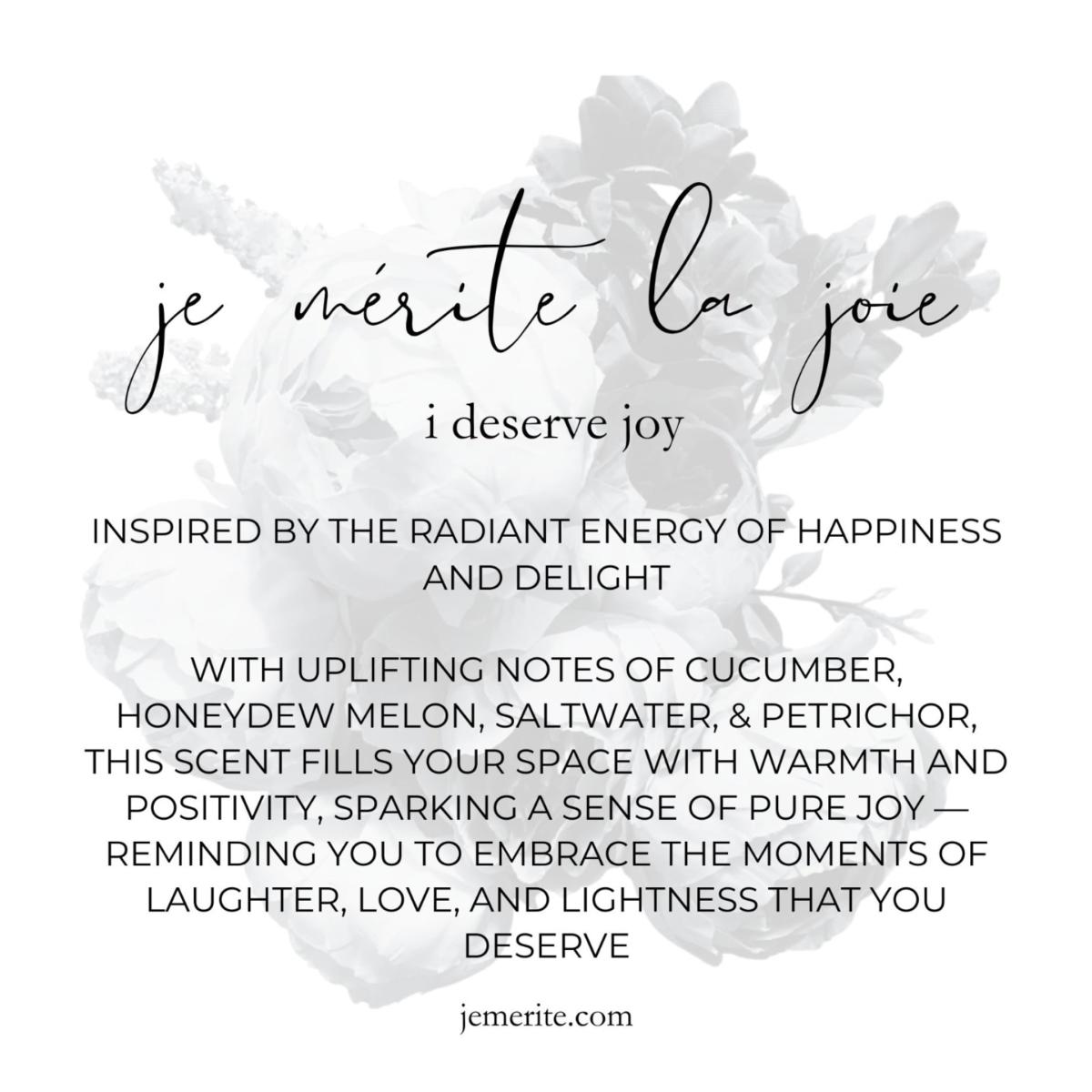 White I Deserve Affirmation - Love, Peace, Rest, Healing, And Joy Candle Gift Set | One Size | Je Mérite (I Deserve) – image 6