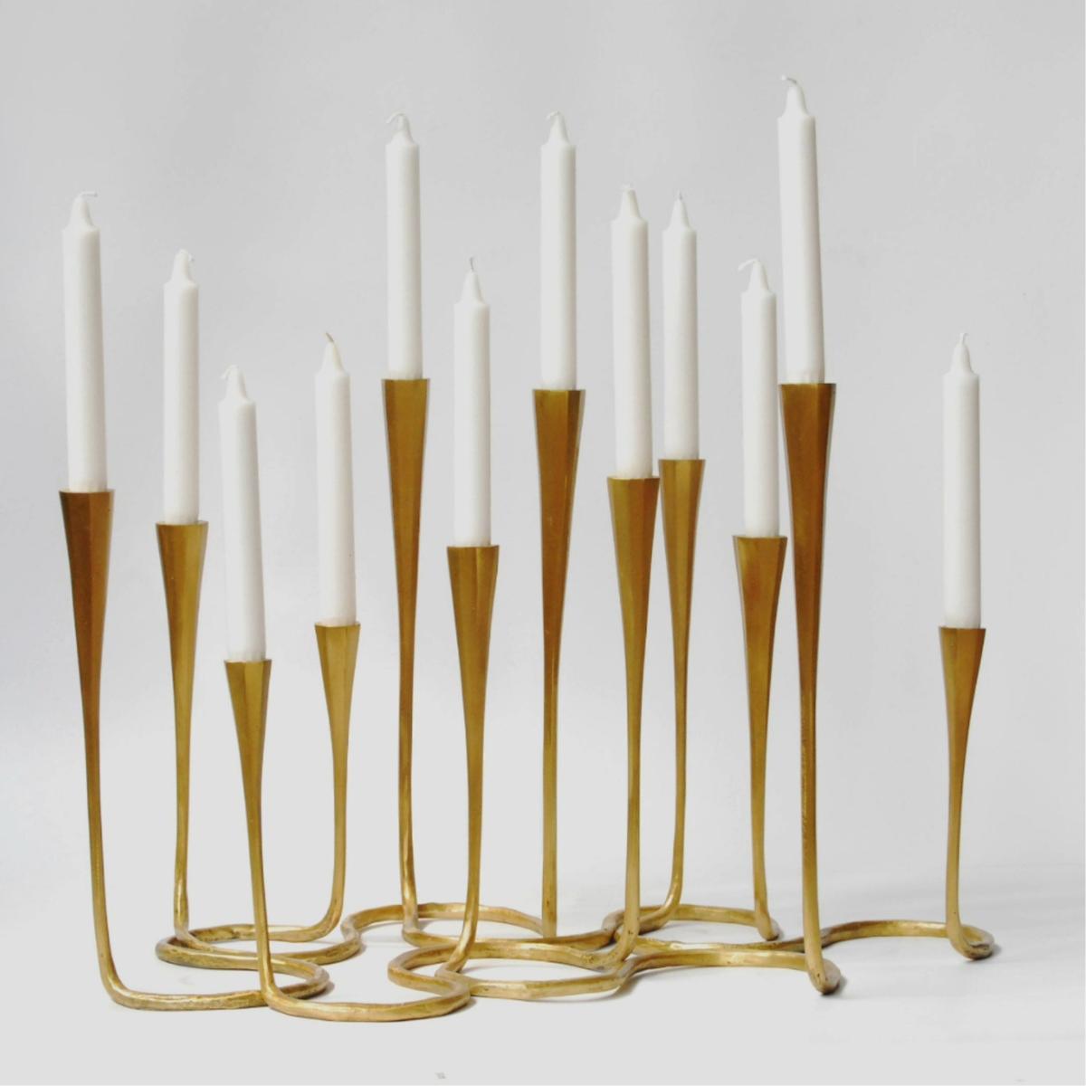Gold Daisy Candle Stand | Medium | Posh Trading Company – image 2