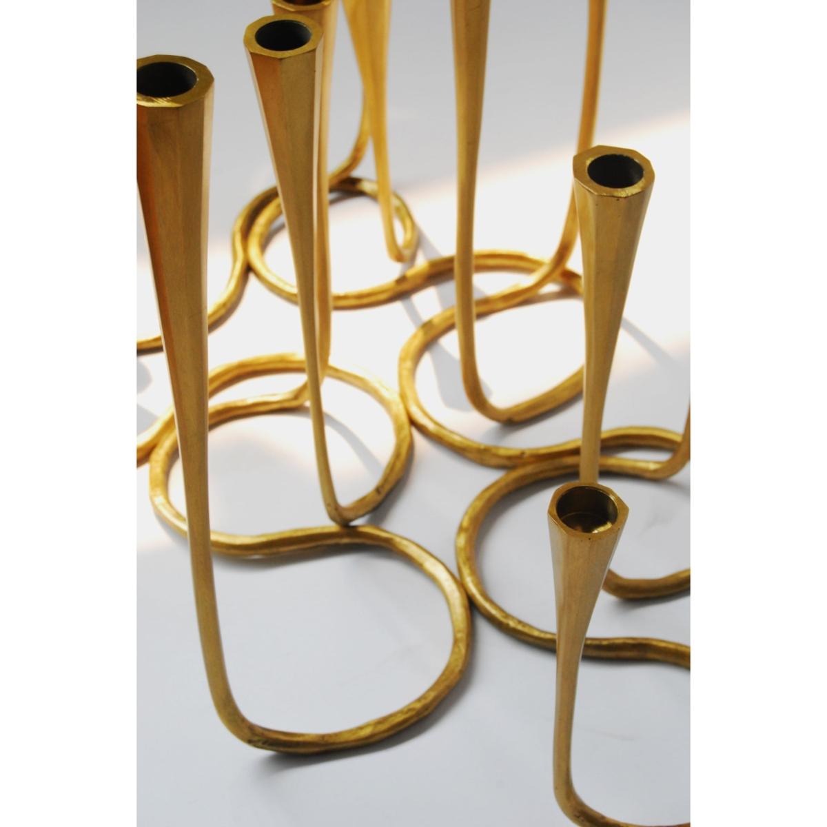 Gold Daisy Candle Stand | Medium | Posh Trading Company – image 3