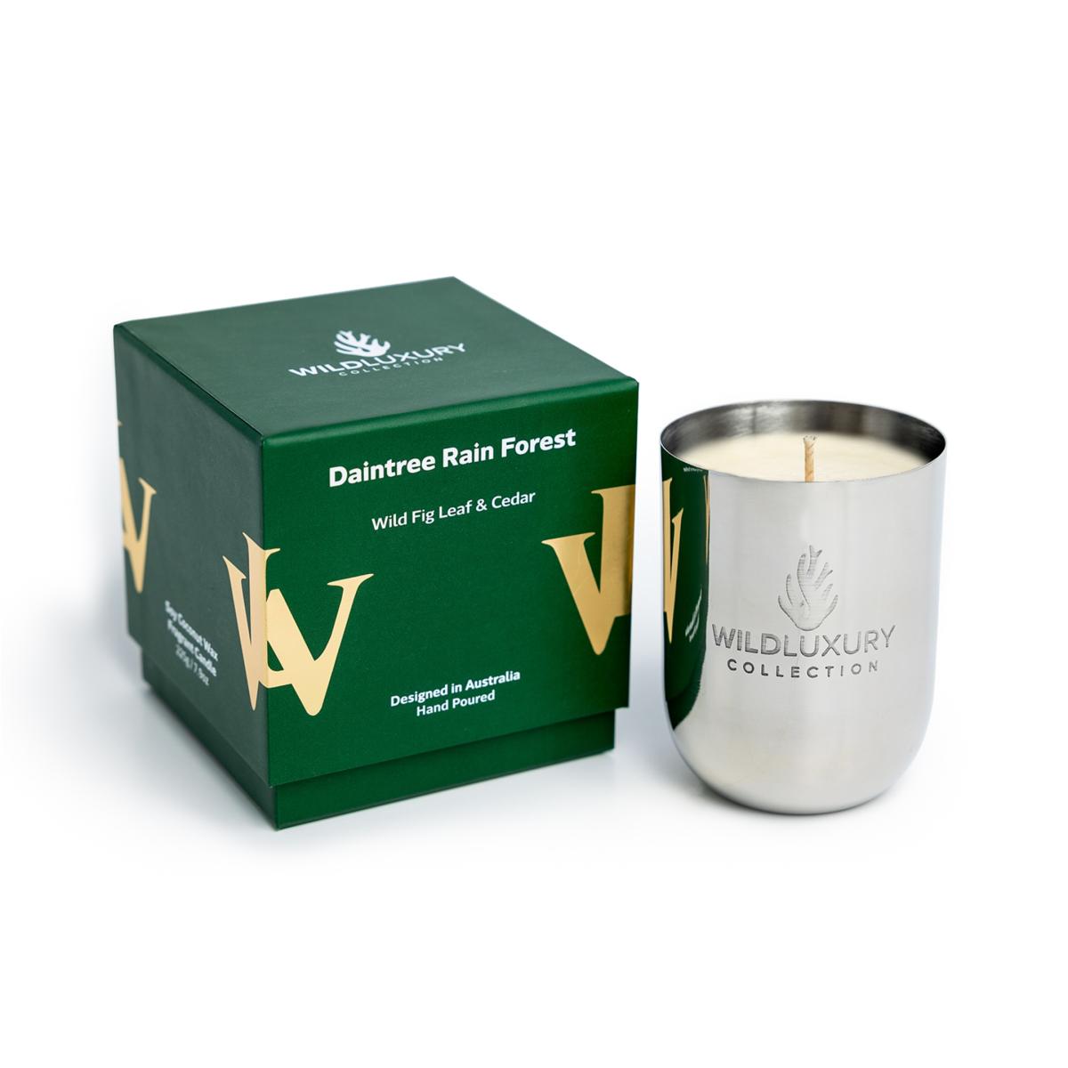 Silver Daintree Rain Forest Candle - 225G | Medium | Wild Luxury Collection – image 2