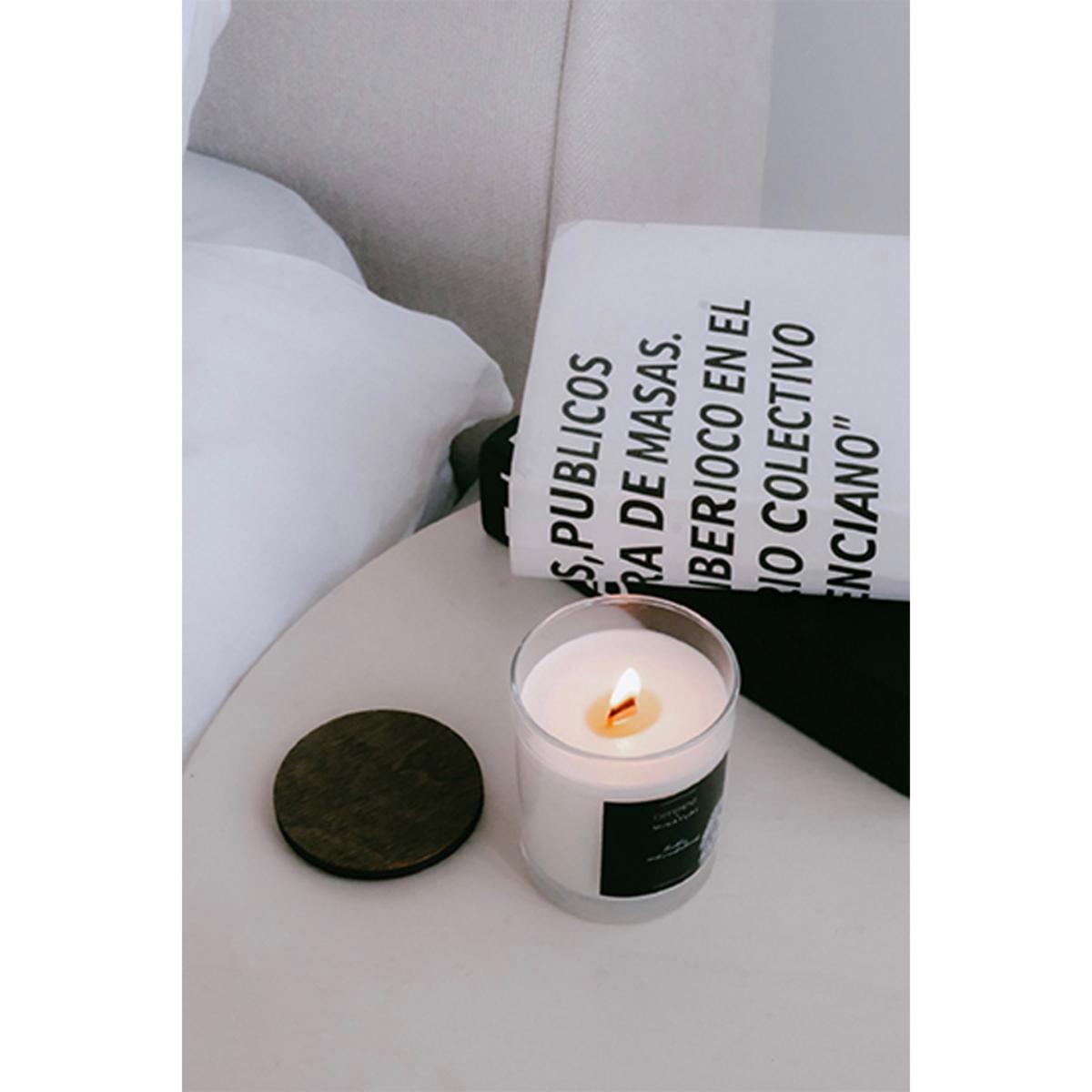 Black / White Hidden Message Candle - Leather & Sandalwood | One Size | Different. – image 5