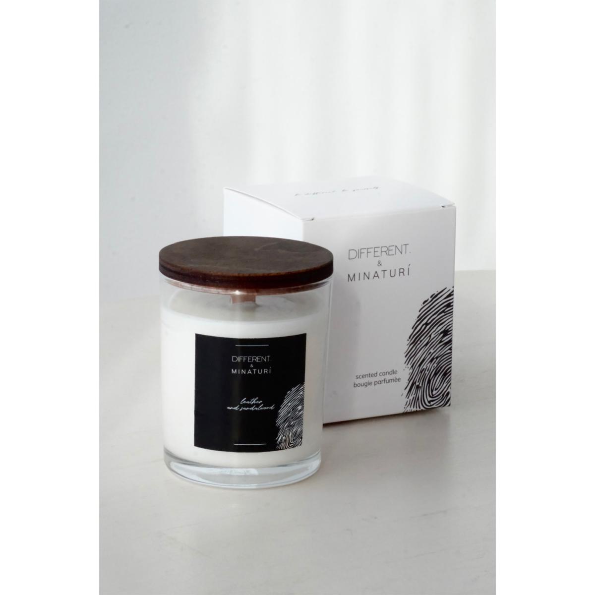 Black / White Hidden Message Candle - Leather & Sandalwood | One Size | Different. – image 6