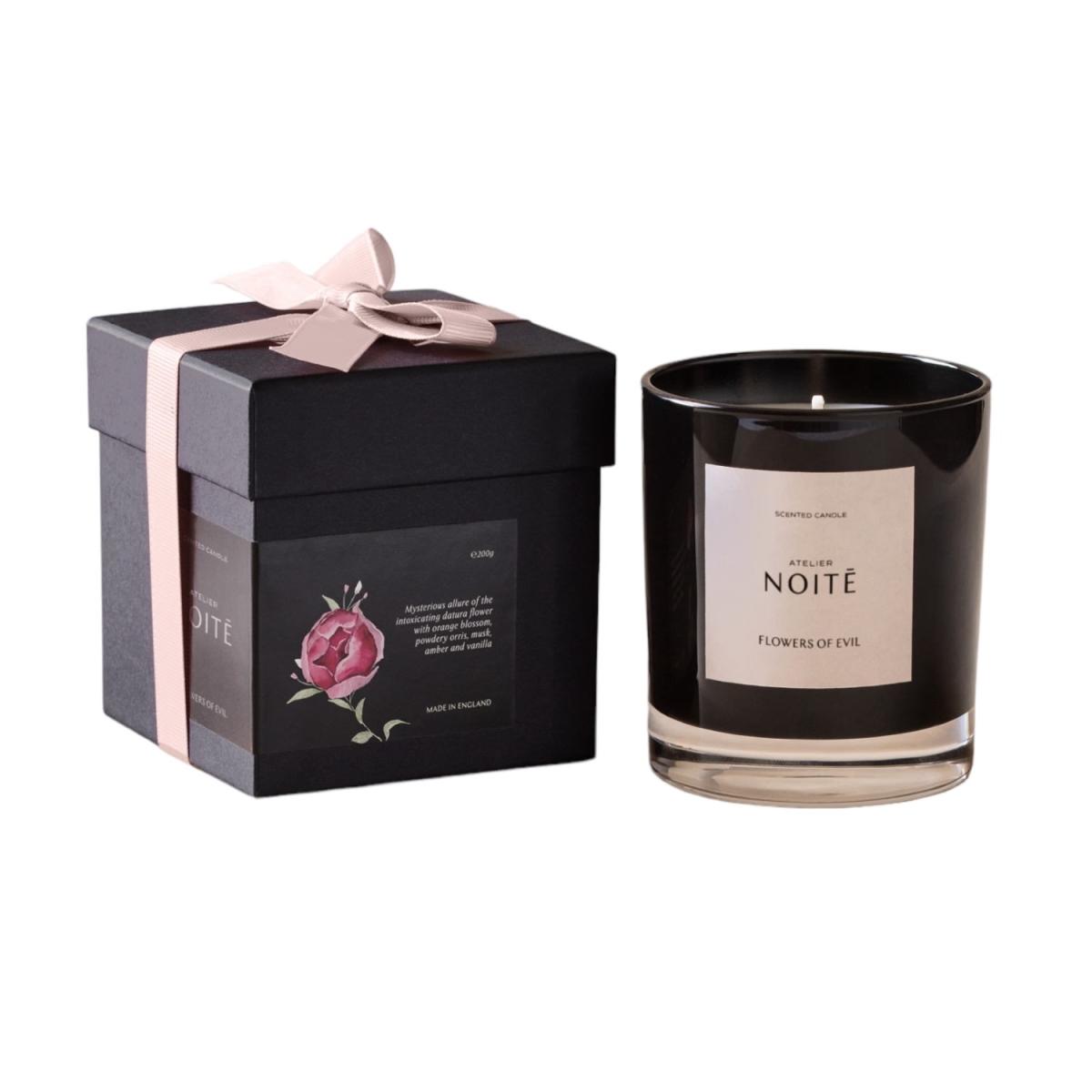 Black / Neutrals Flowers Of Evil Scented Candle | One Size | Atelier Noitē – image 2