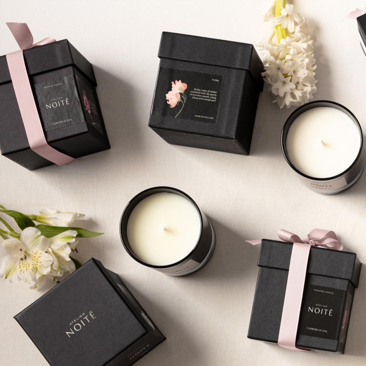 Black / Neutrals Flowers Of Evil Scented Candle | One Size | Atelier Noitē – image 4