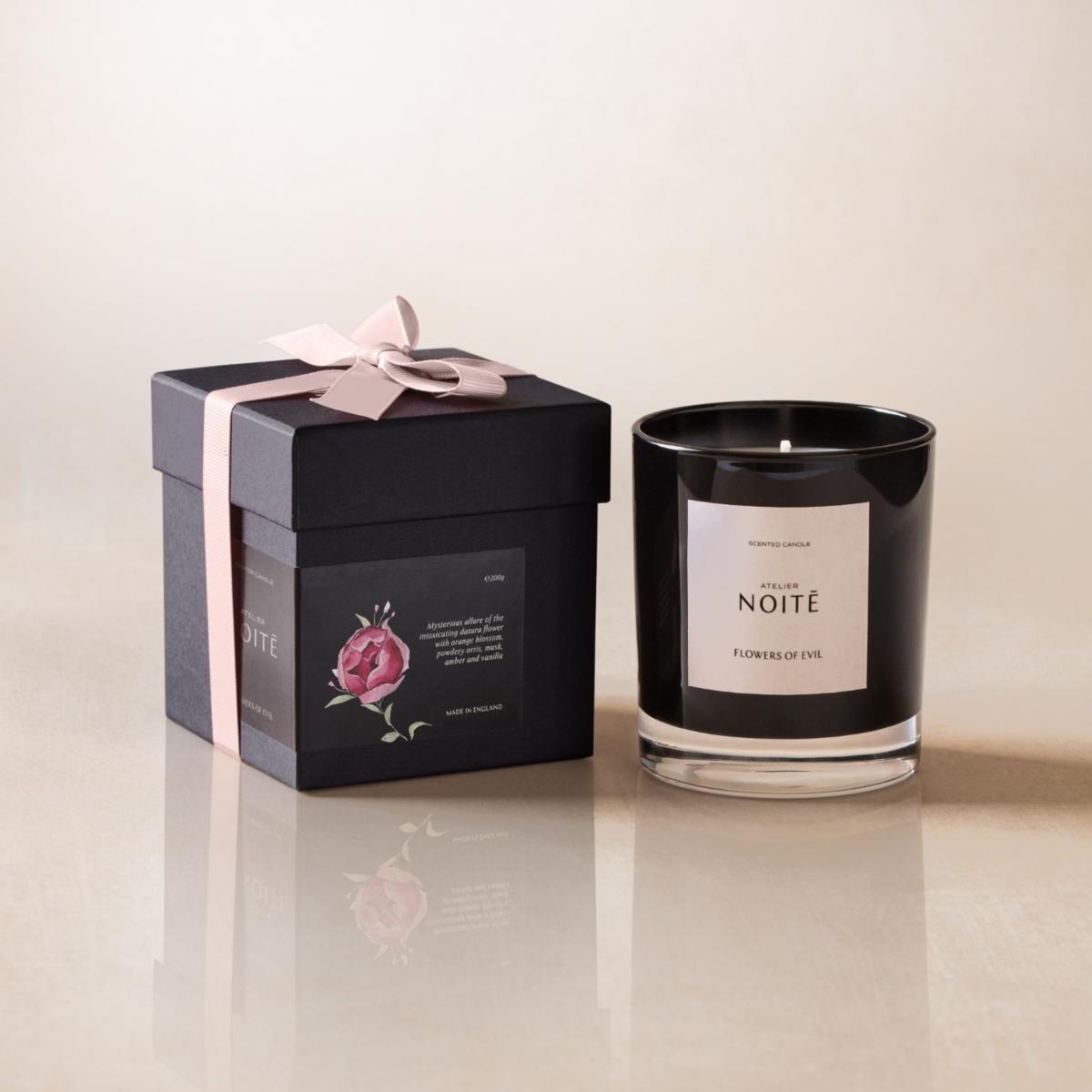 Black / Neutrals Flowers Of Evil Scented Candle | One Size | Atelier Noitē – image 5