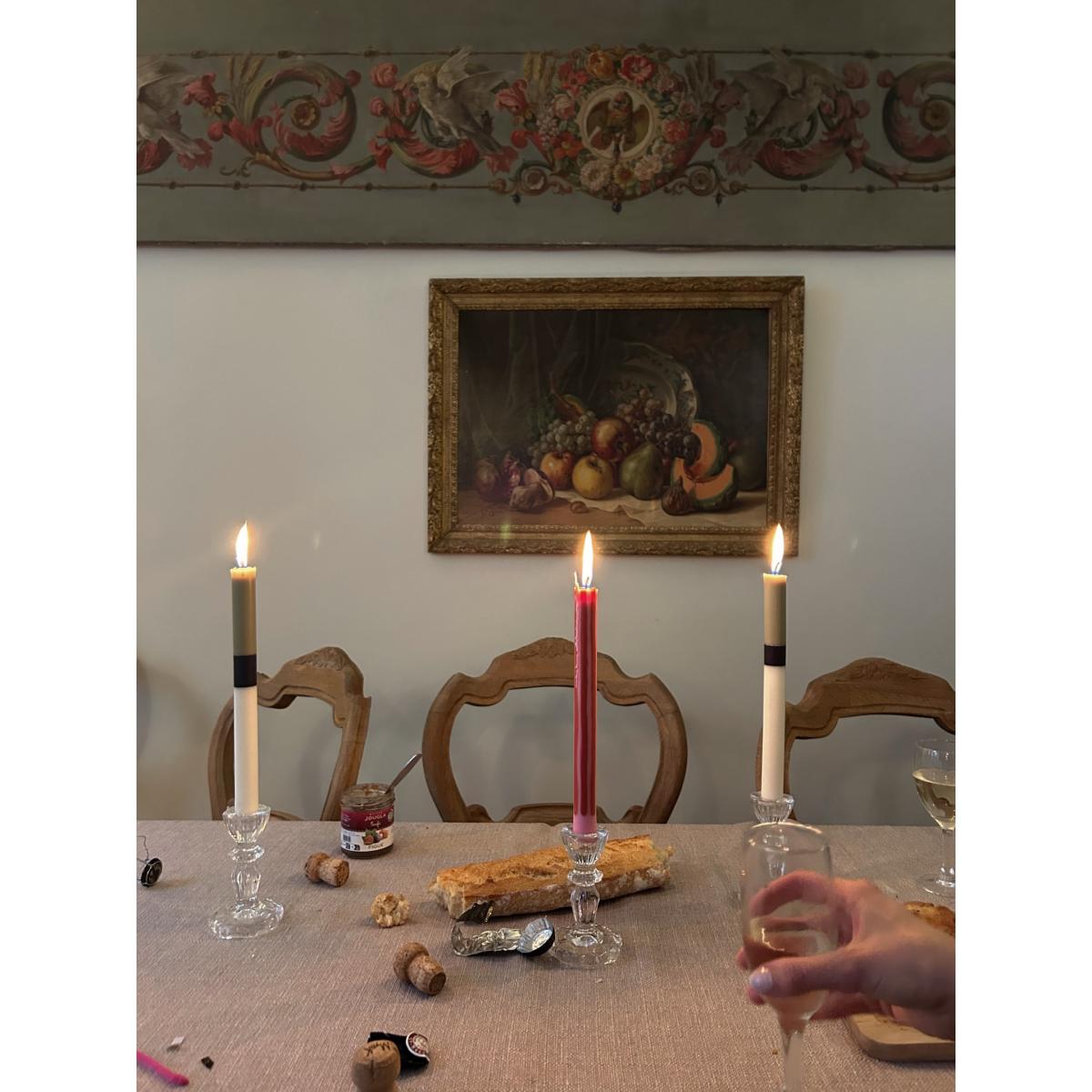 Green / Black / White Potting Shed - Dinner Taper Candle Pair | Pygmalion London – image 8
