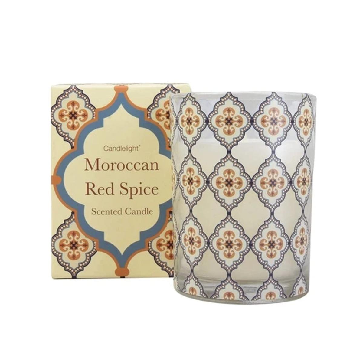 Gold / White Morrocan Red Spice Candle | Casabyjj – image 2