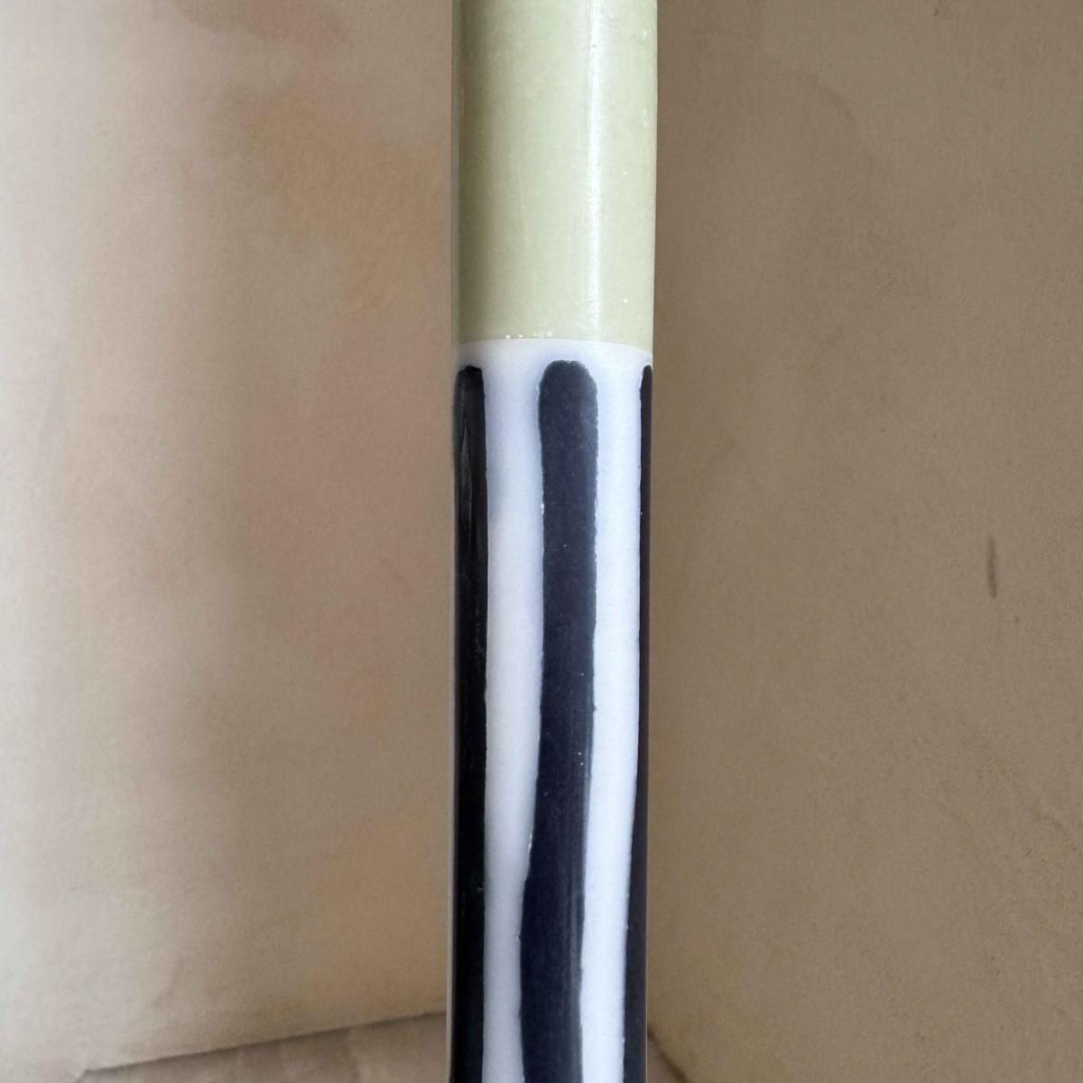 Green / White / Black Gooseberry Dinner Taper Candles - Pair | Pygmalion London – image 3
