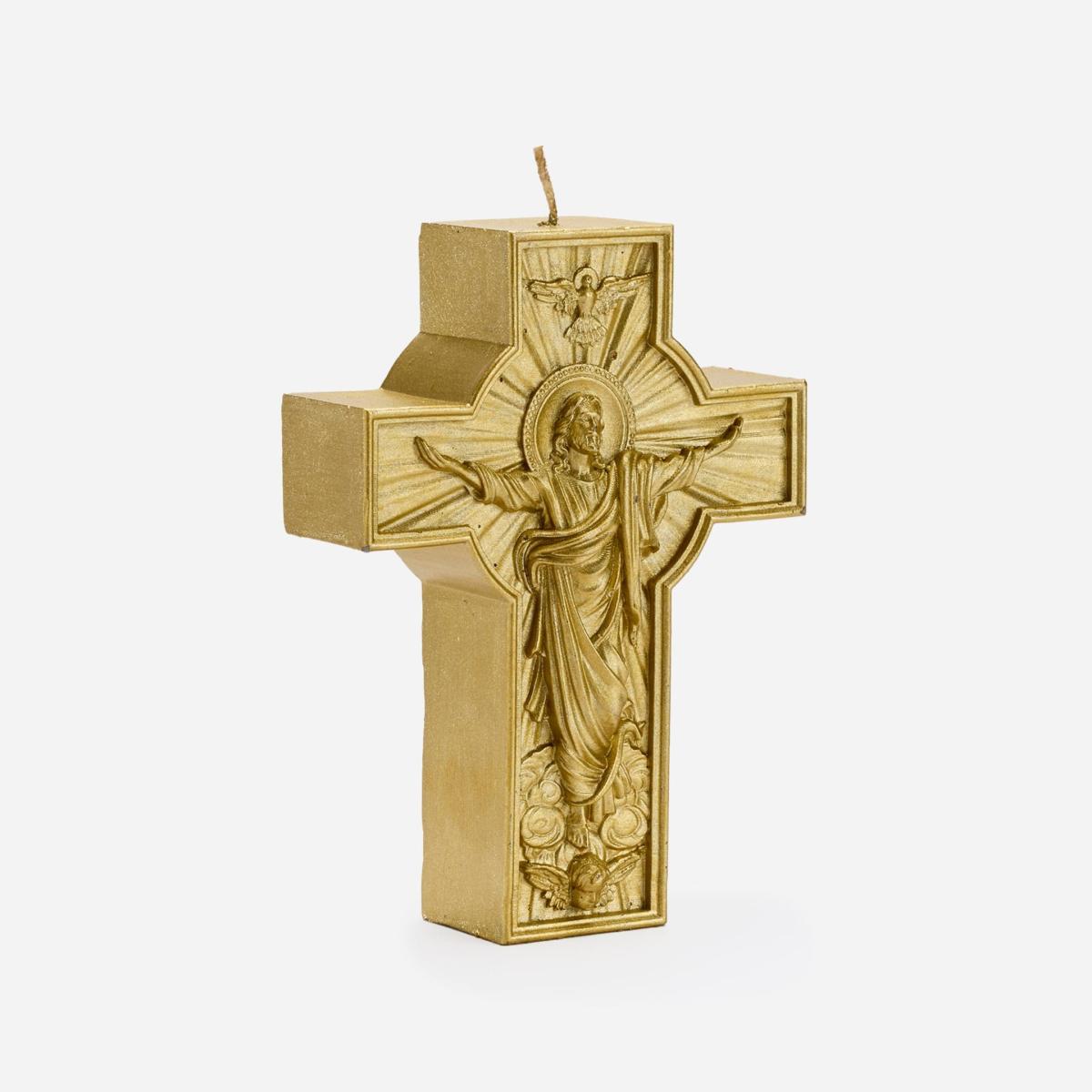 Gold Crucifix Candle | One Size | Love Ally – image 2