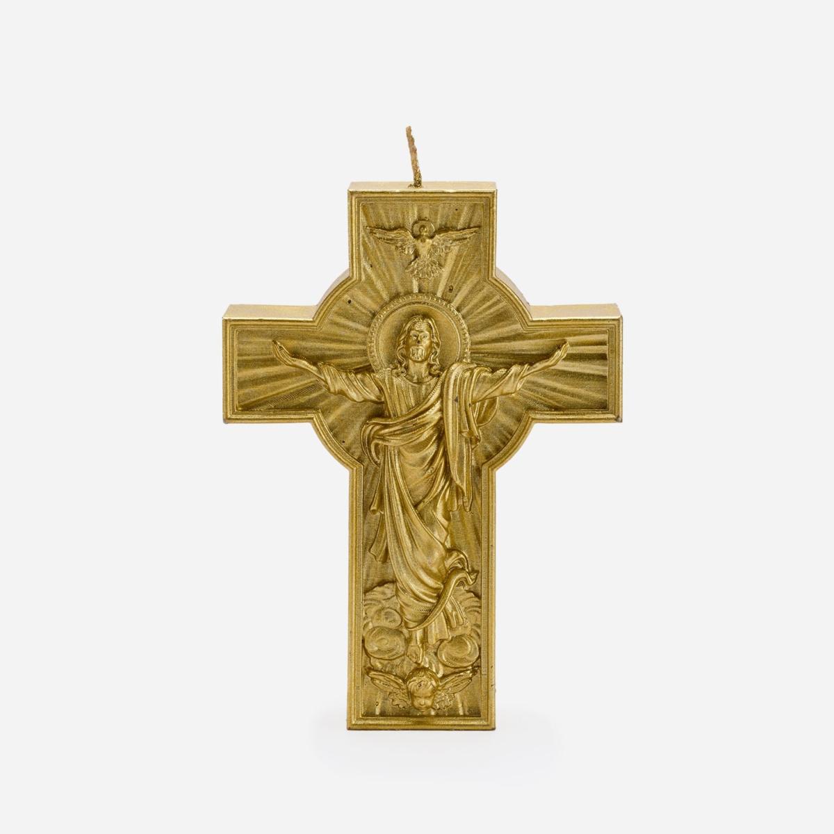 Gold Crucifix Candle | One Size | Love Ally – image 3