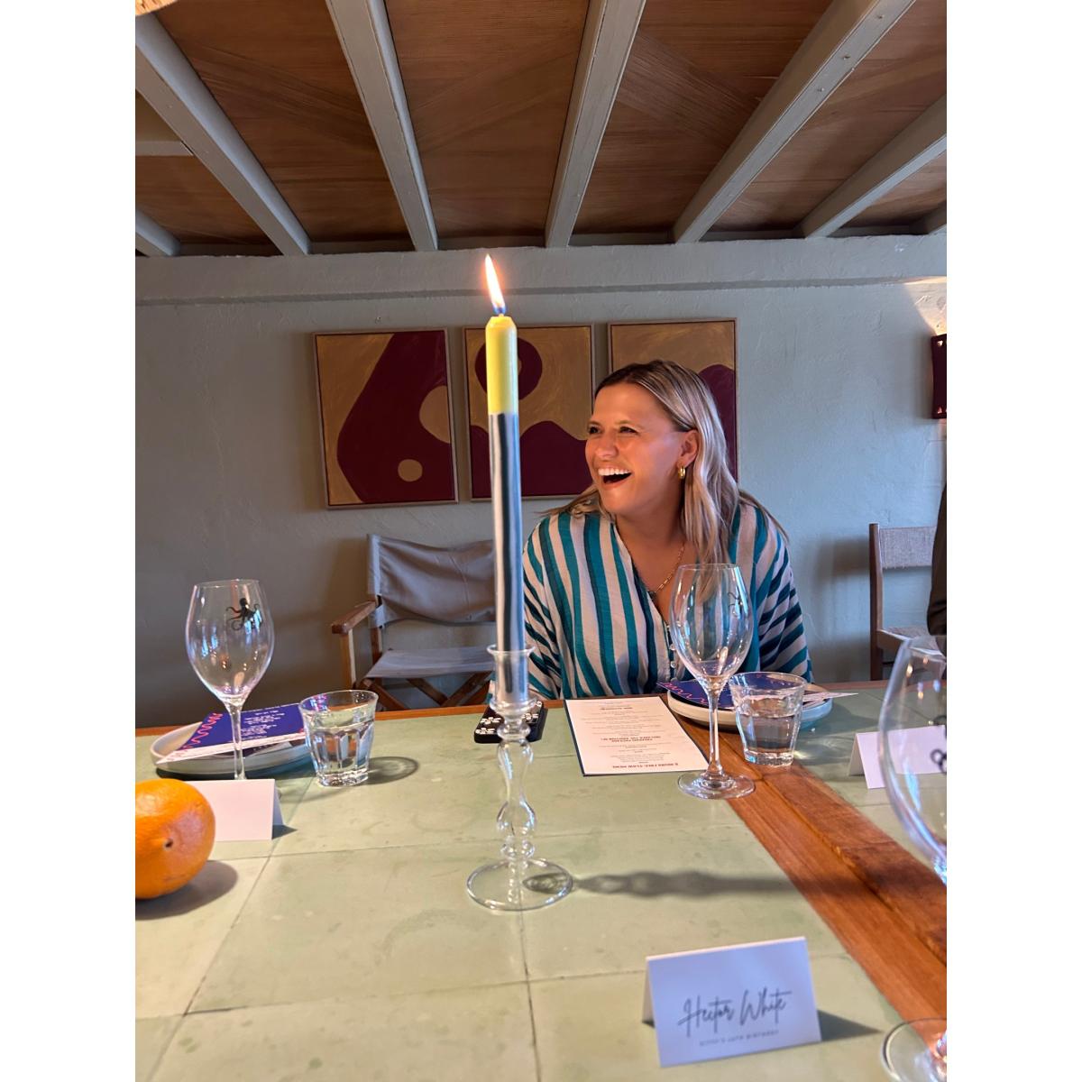White / Green / Yellow Bergamot - Dinner Taper Candle Pair | Pygmalion London – image 7