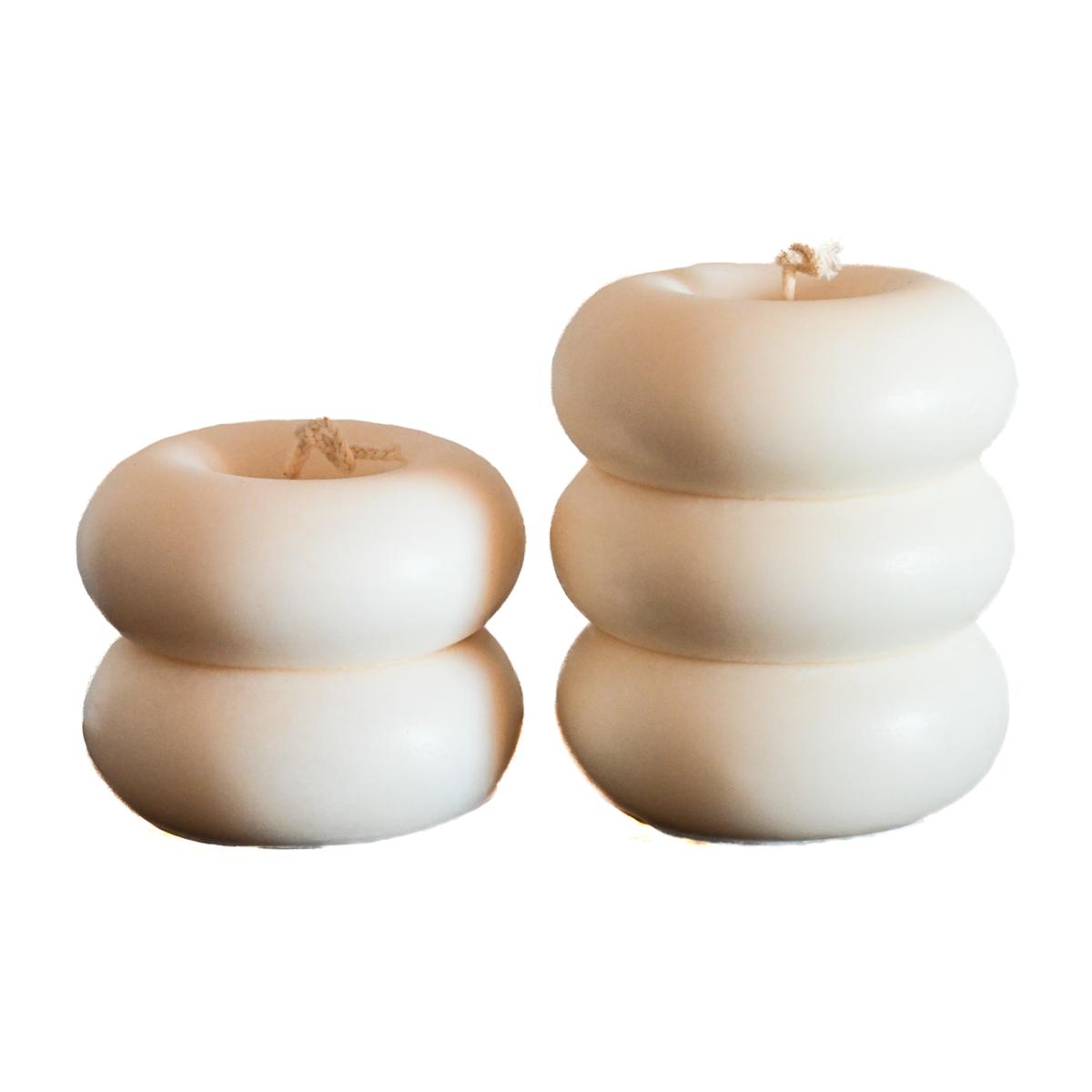 White Donut Candle Set | Studio Üm – image 1
