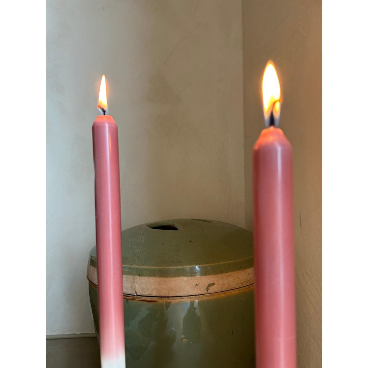 Pink / Purple / White Peony - Dinner Taper Candle Pair | Pygmalion London – image 5