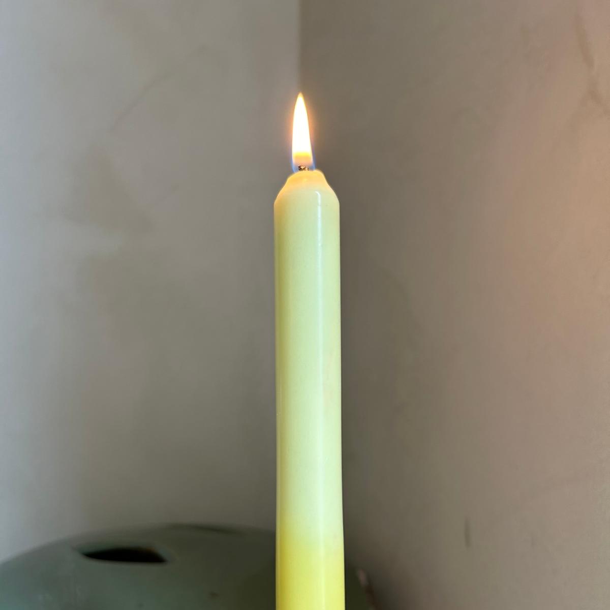 Yellow / Orange Sunshine - Dinner Taper Candle Pair | Pygmalion London – image 6