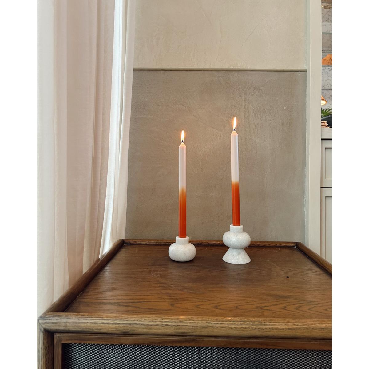 Yellow / Orange / White Marrakech - Dinner Taper Candle Pair | Pygmalion London – image 5