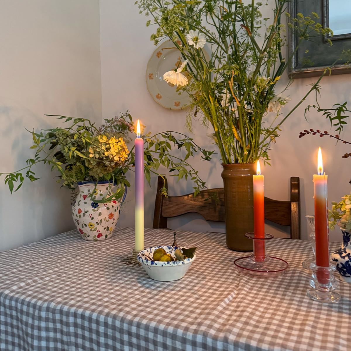 Yellow / Orange / White Marrakech - Dinner Taper Candle Pair | Pygmalion London – image 7