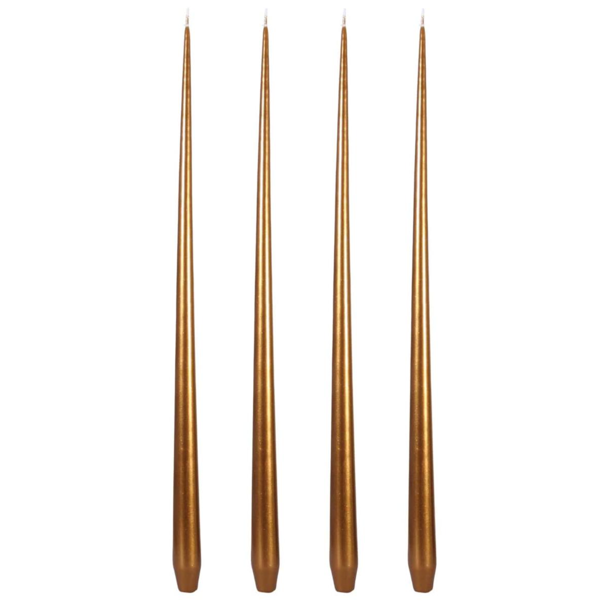 Aurora Tall Slender Taper Candles - Gold | Casabyjj – image 2