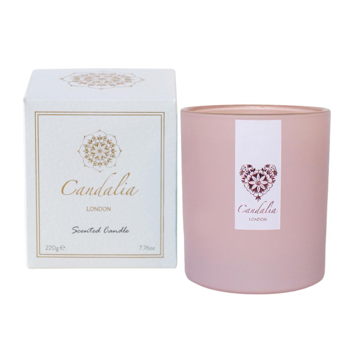 Pink / Purple Tonka Bean & Patchouli Candle | Candalia London – image 2