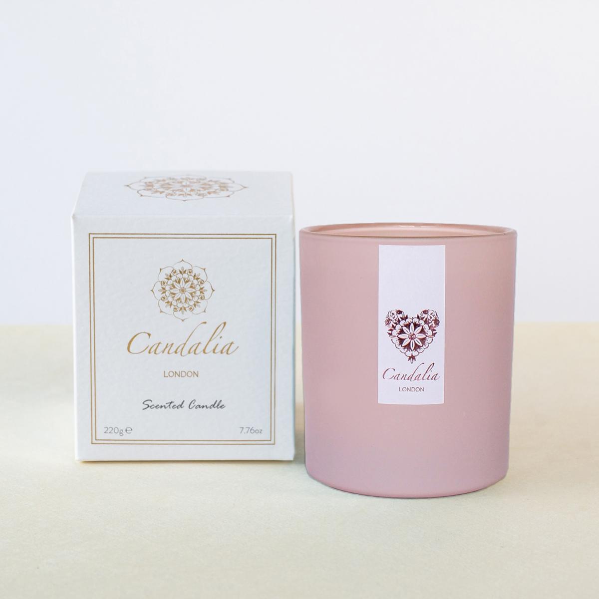 Pink / Purple Tonka Bean & Patchouli Candle | Candalia London – image 3