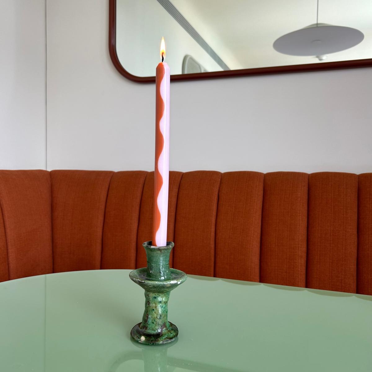 Pink / Purple / Yellow Marmalade - Dinner Taper Candle Pair | Pygmalion London – image 4