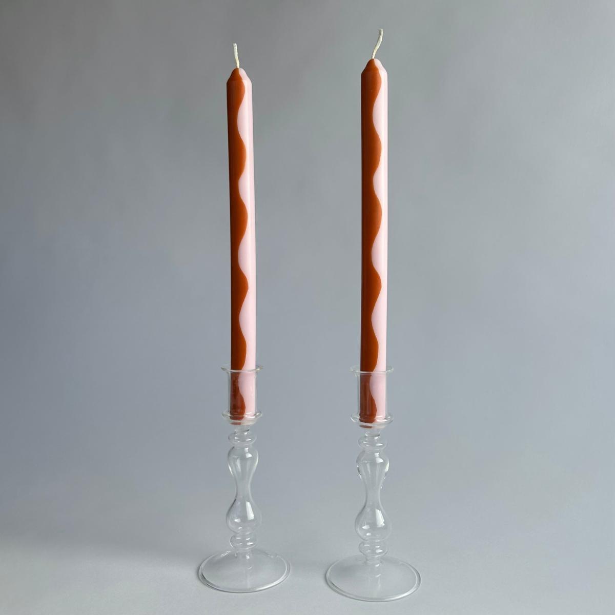 Pink / Purple / Yellow Marmalade - Dinner Taper Candle Pair | Pygmalion London – image 6