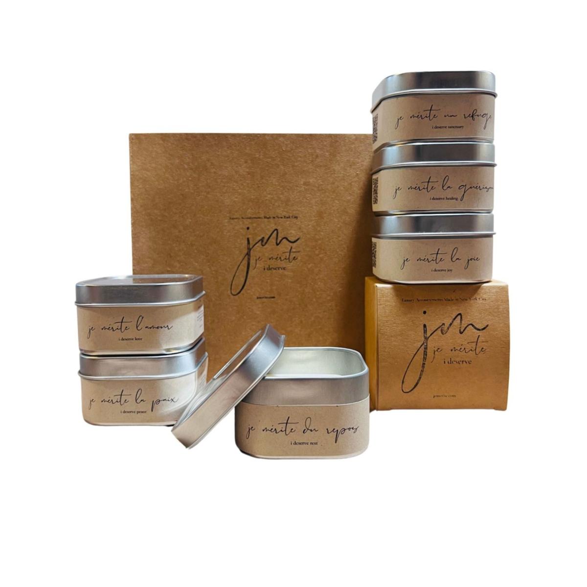 White Je Mérite La Paix, I Deserve Peace Affirmation Wax Melt | One Size | Je Mérite (I Deserve) – image 8