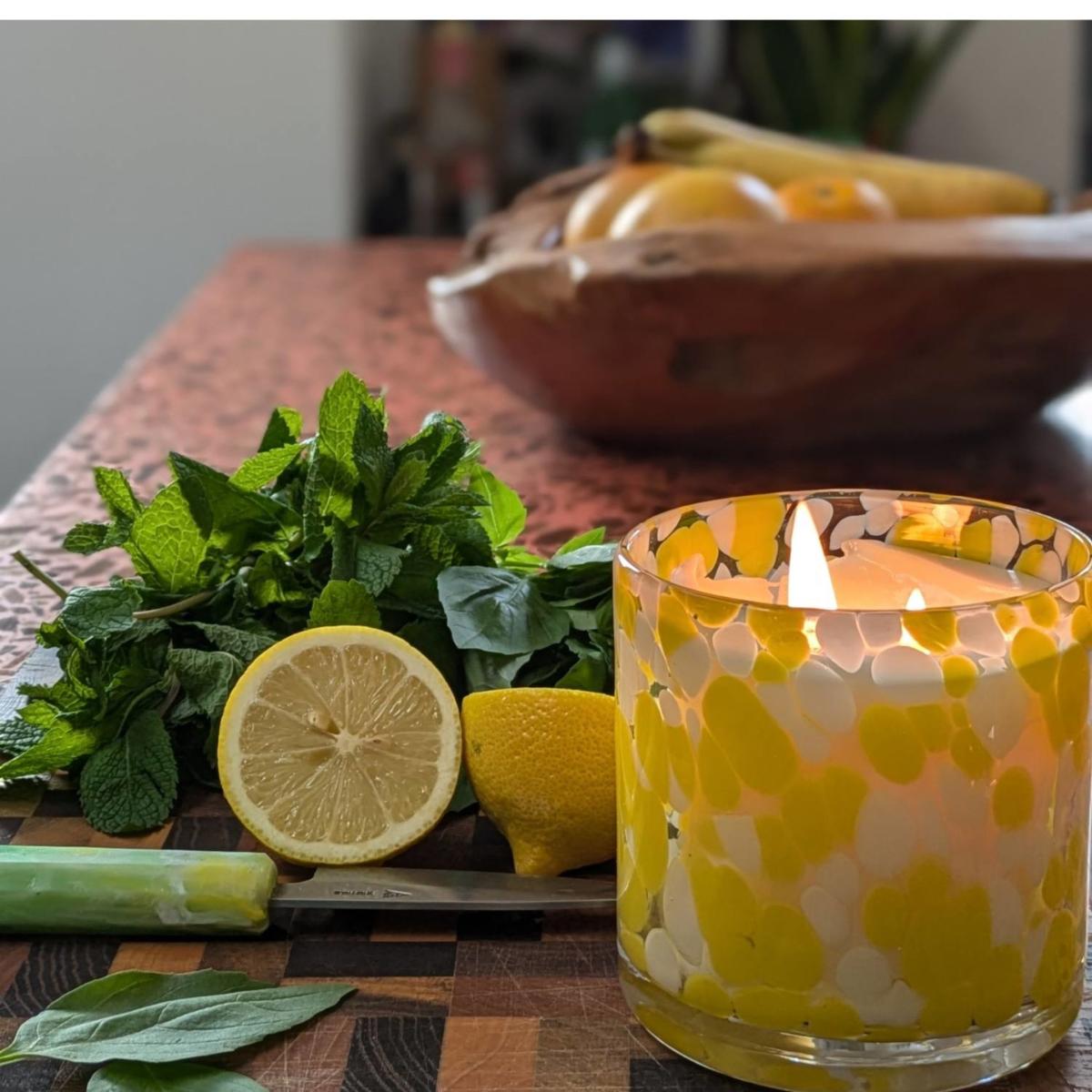 Eat Candle & Glass - White | Large | Airo Aromatherapy – image 3