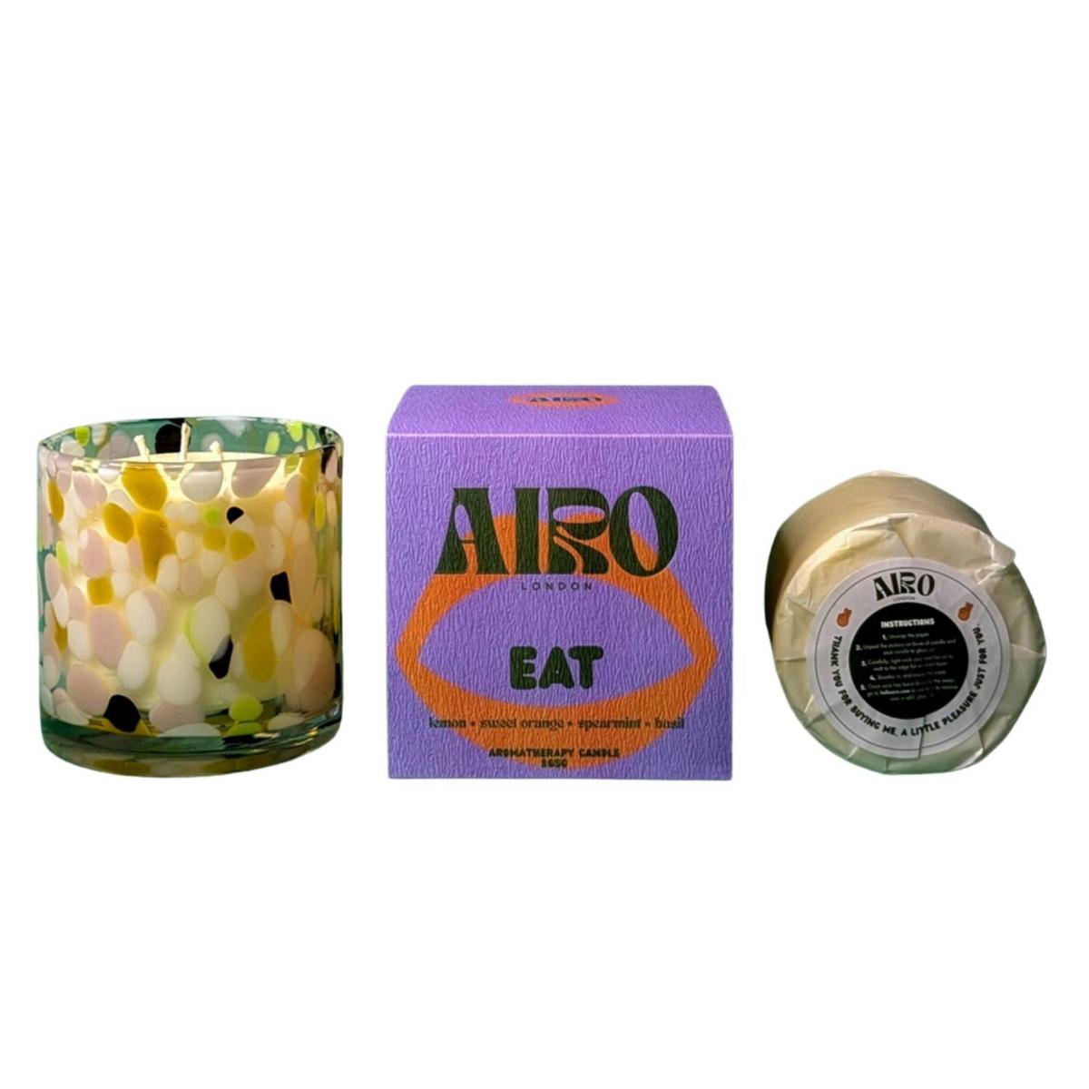 Eat Candle & Glass - White | Large | Airo Aromatherapy – image 4