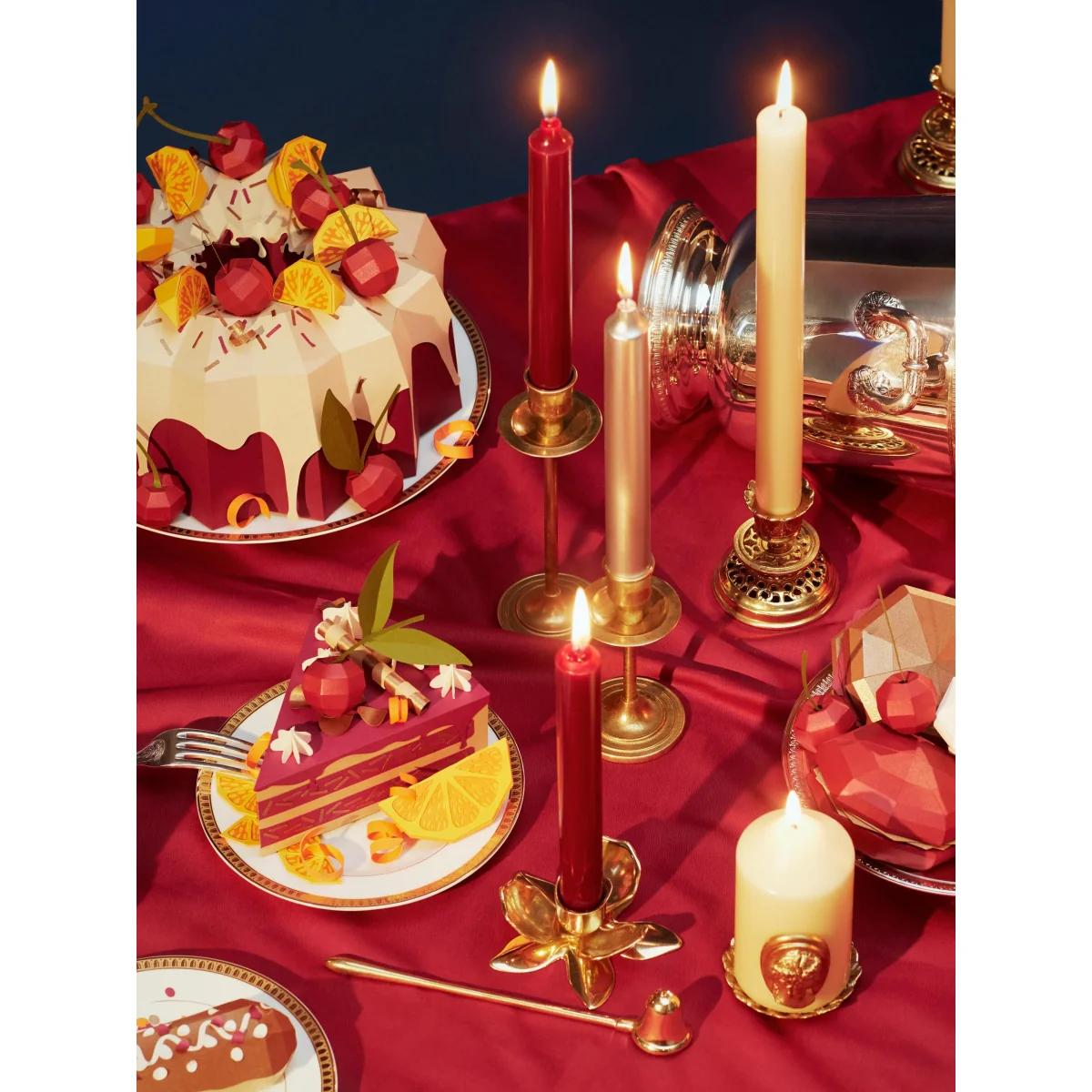 Handmade Stick Candles Madeleine, Set of 6 – image 2