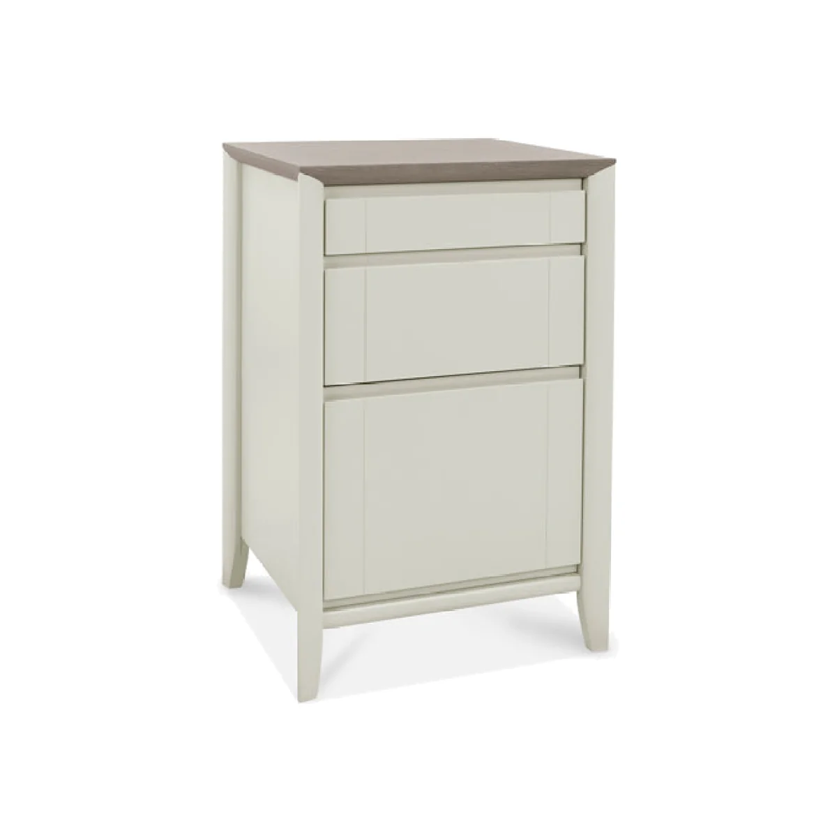Bentley Bergen Grey Washed Oak & Soft Grey Filing Cabinet