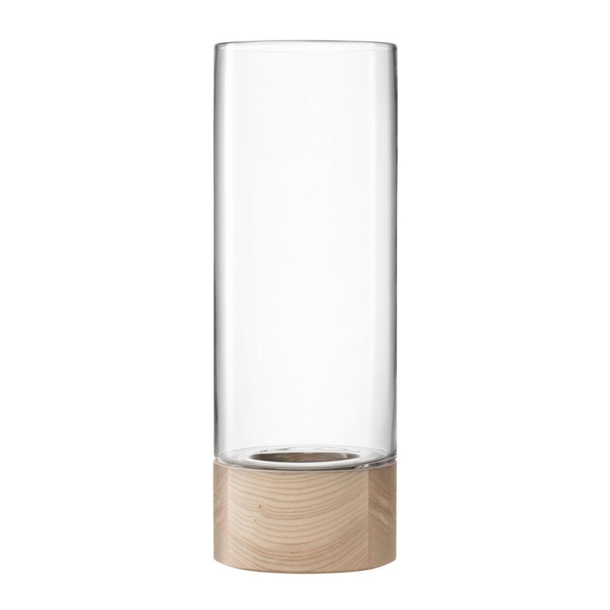 LSA International - Lotta Vase/Hurricane & Ash Base - Clear - Tall – image 3