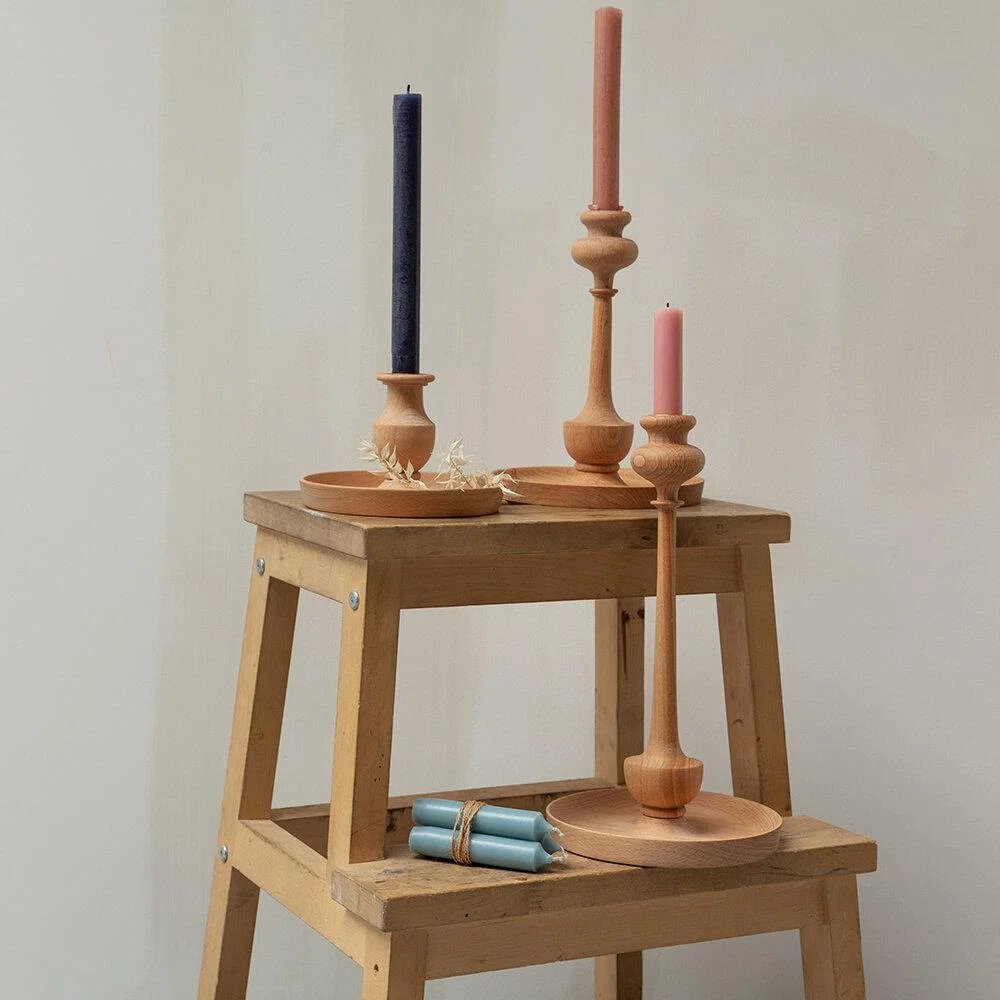 Sir/Madam - Kana Candlestick Holder - Wood - Small – image 2