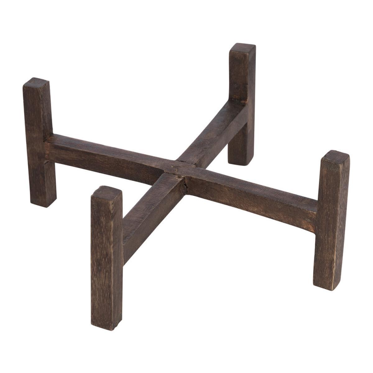 Global Explorer - Ribbed Glass Hurricane With Wooden Stand - Large – image 5