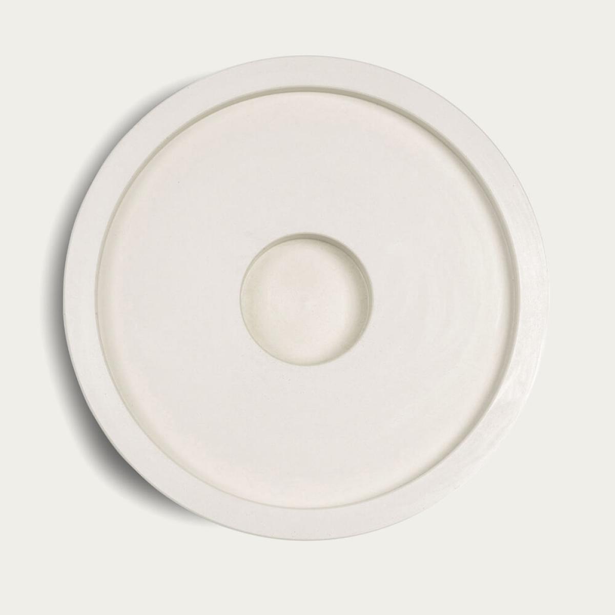 White Candle Plate – image 3