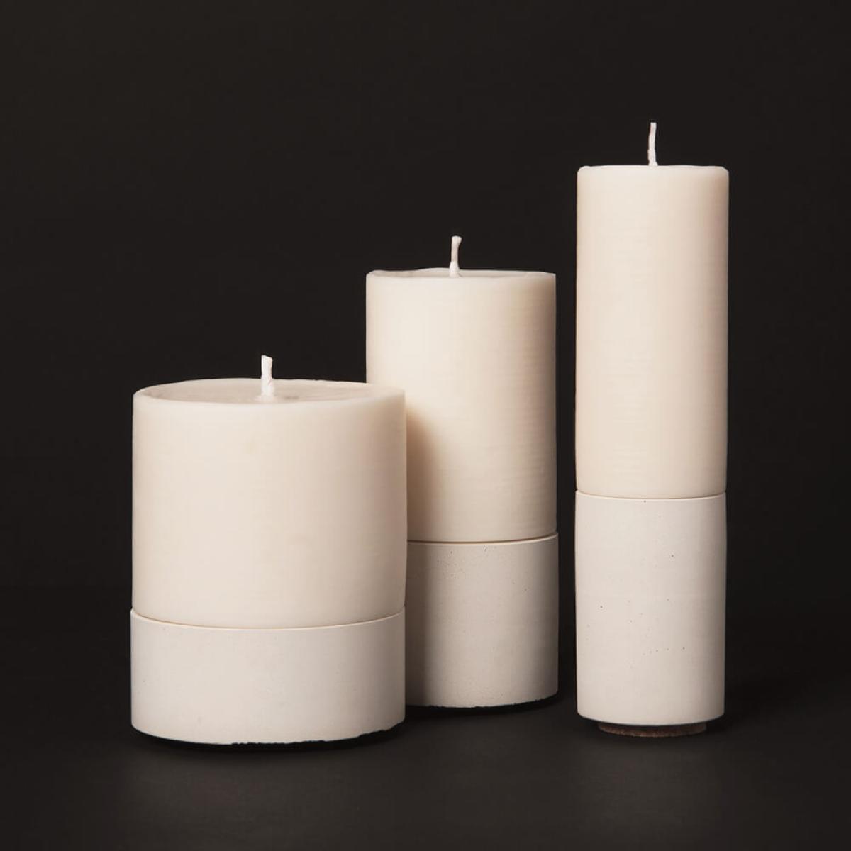 White Candle Plate – image 4