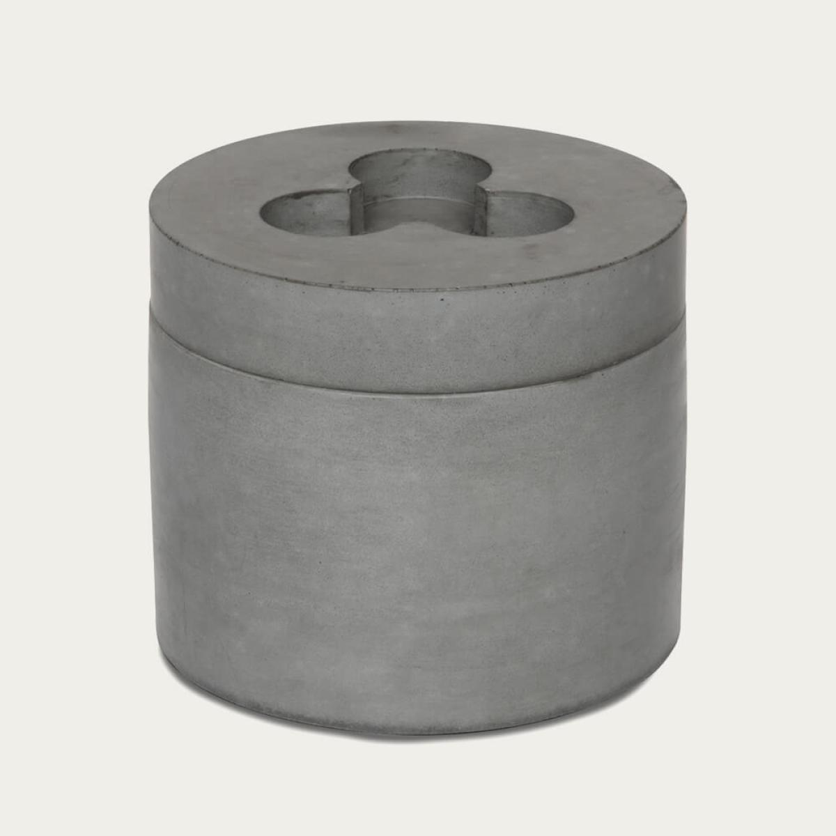 Lime Basil & Mandarin Grey Pot and 3-wick Candle Set – image 1