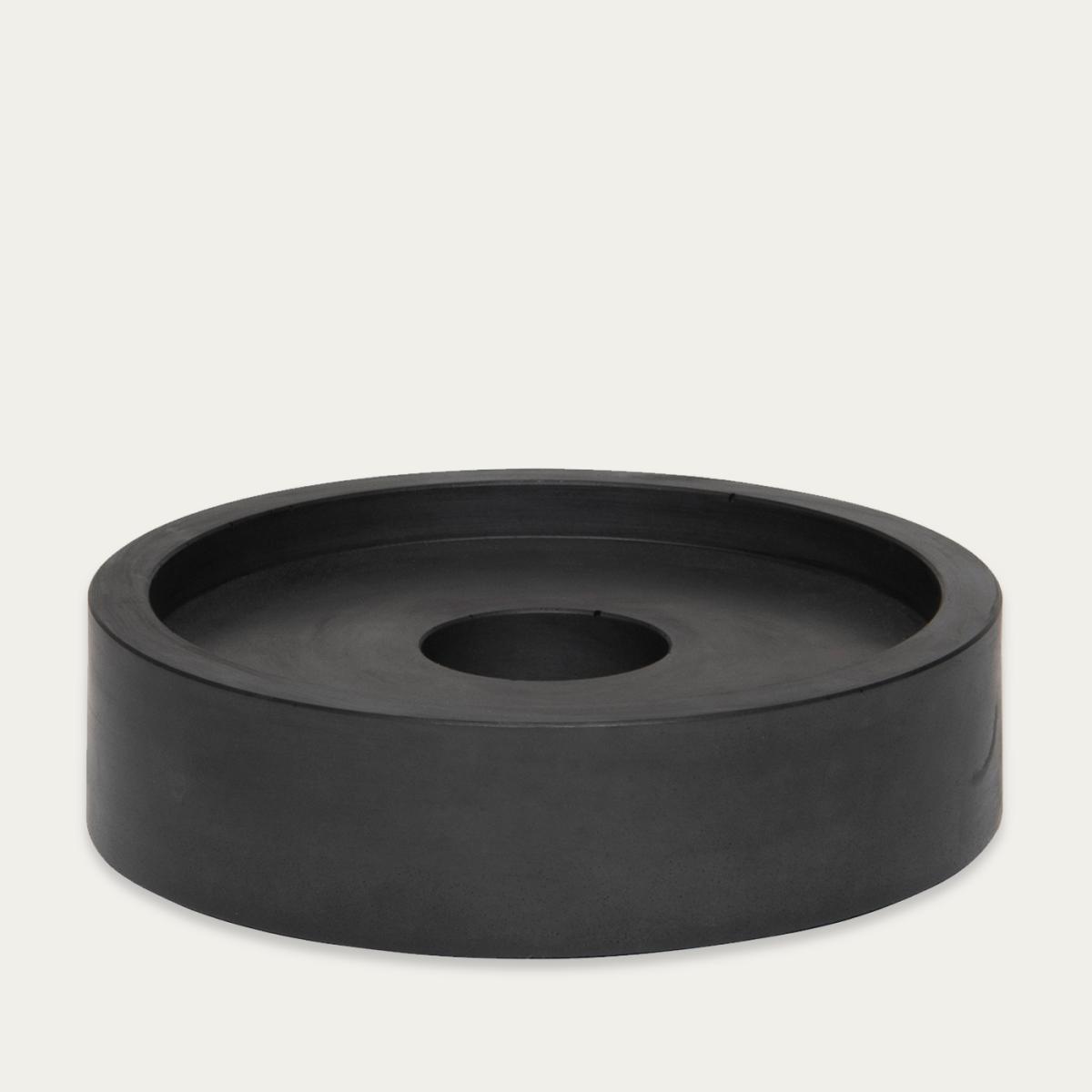 Tobacco & Oak Black Slim Candle Plate Set – image 1