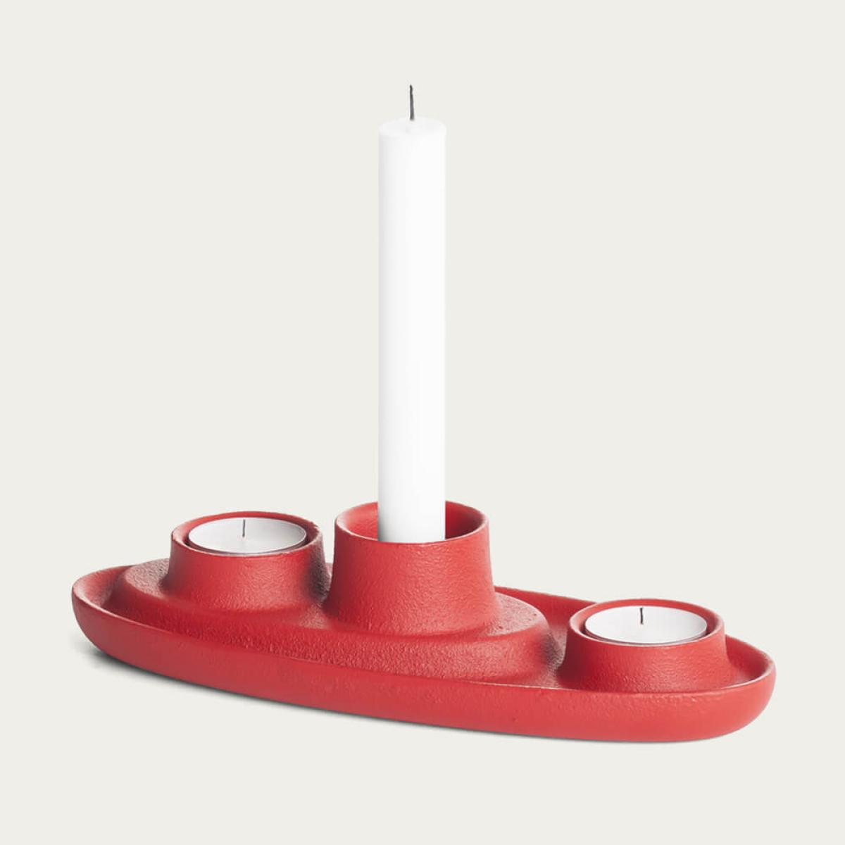 Red 3 Funnel Aye Aye! Candle Holder – image 4