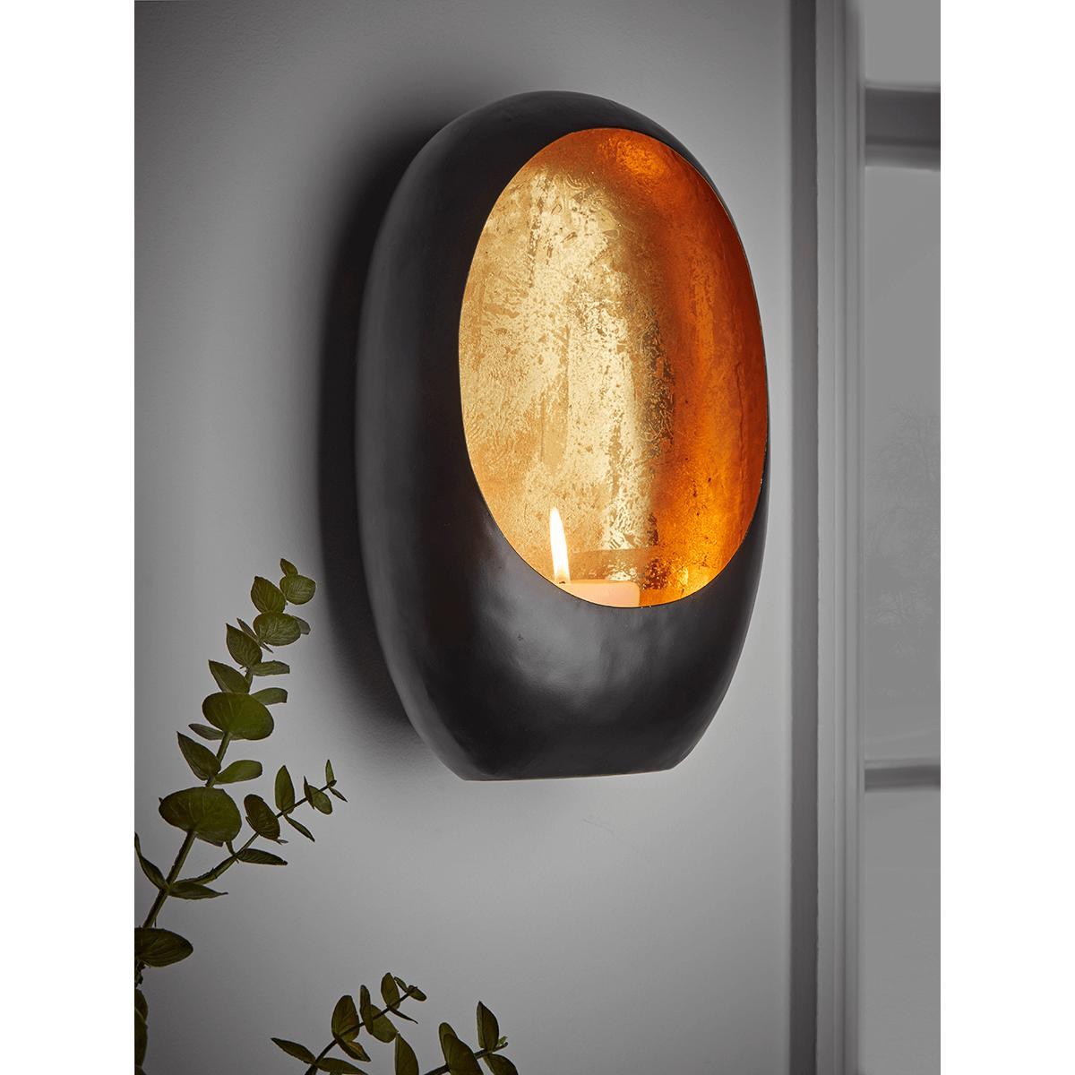 NEW Black & Brass Candle Holder - Large – image 3