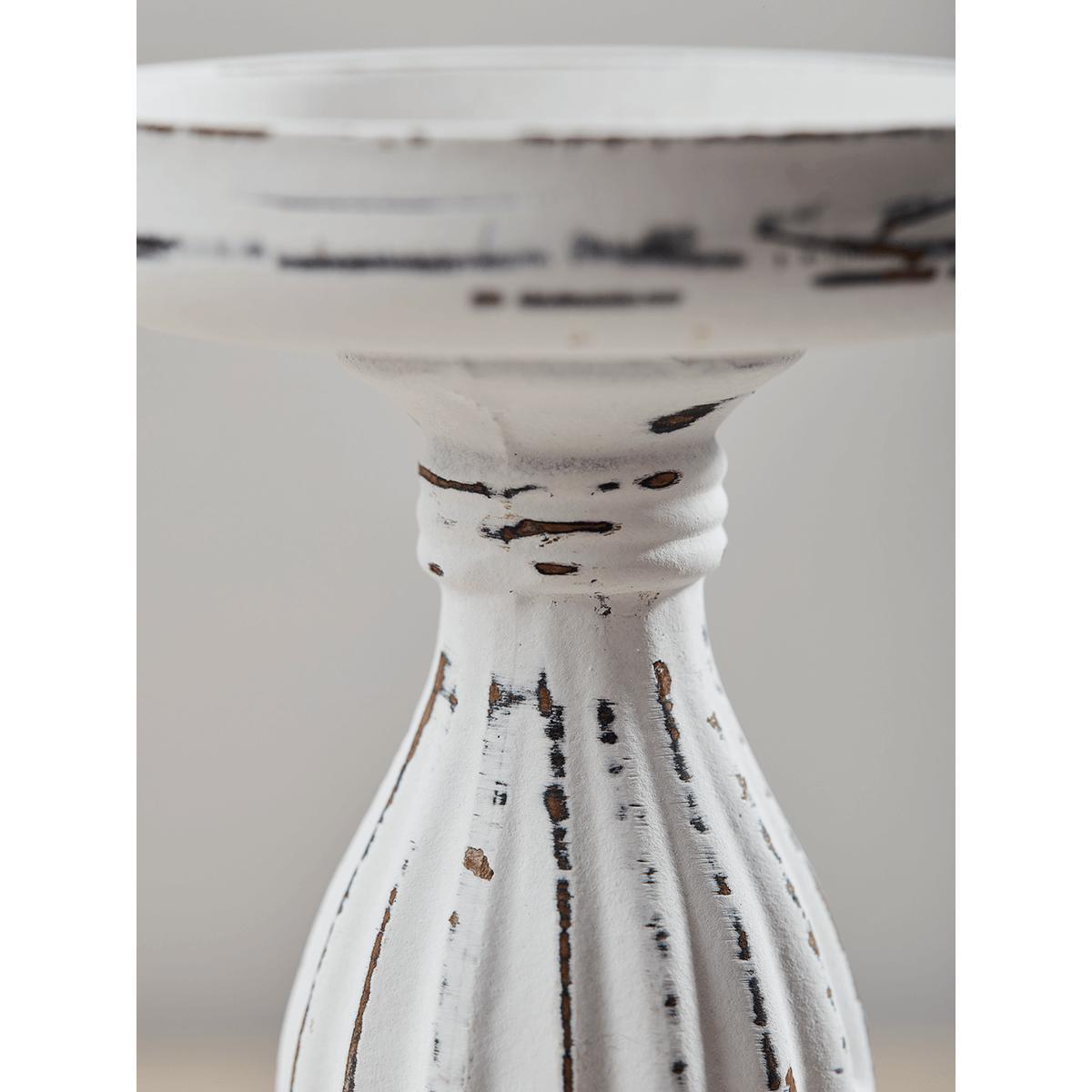 NEW Whitewashed Pillar Candle Holder - Large – image 3
